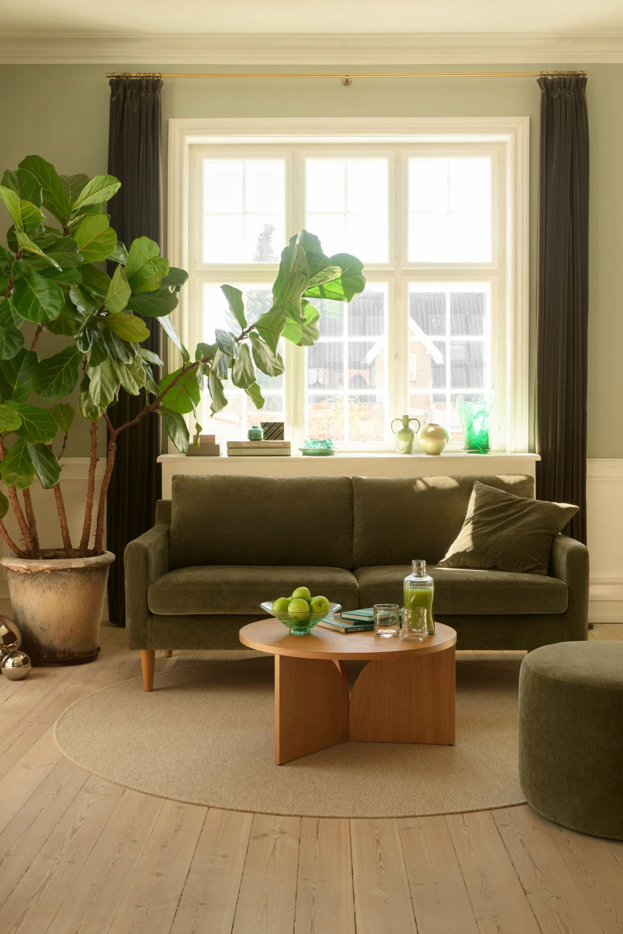 Astha 2-seater sofa Moss Olive