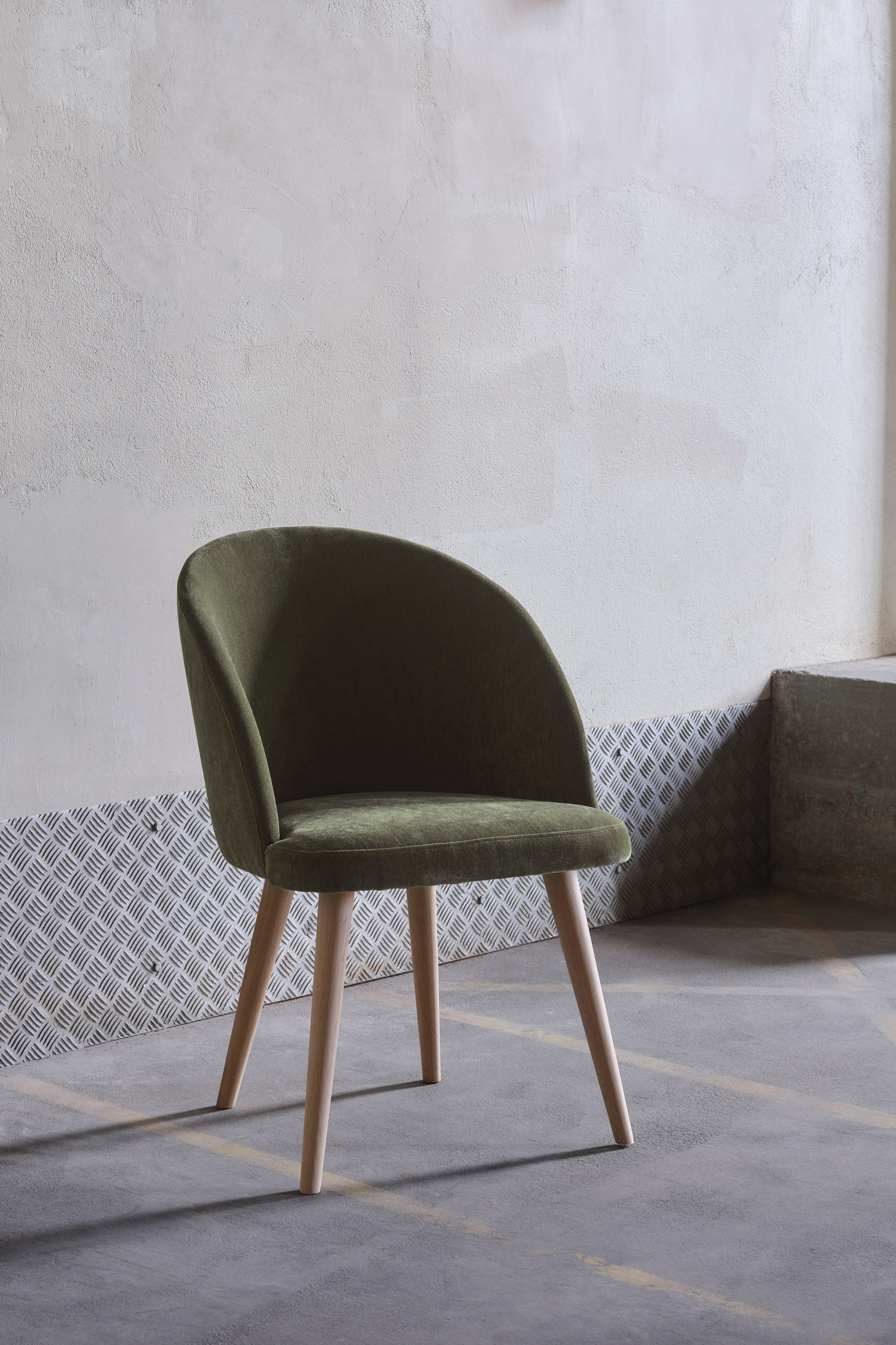 Holly Dining chair Moss Olive