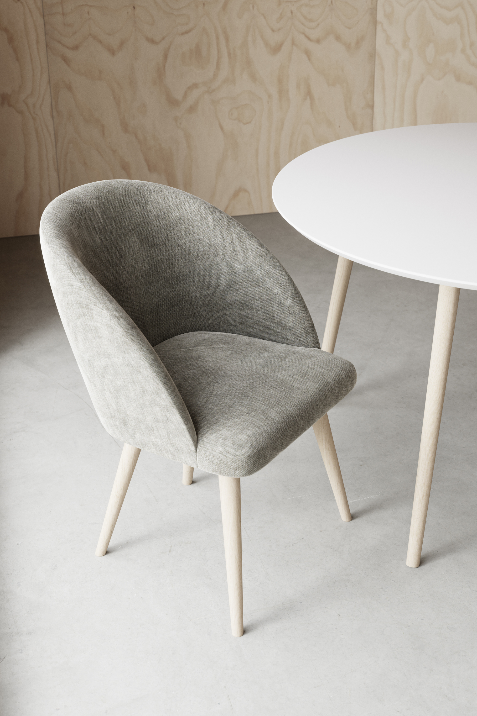Holly Dining chair Planet Grey Green