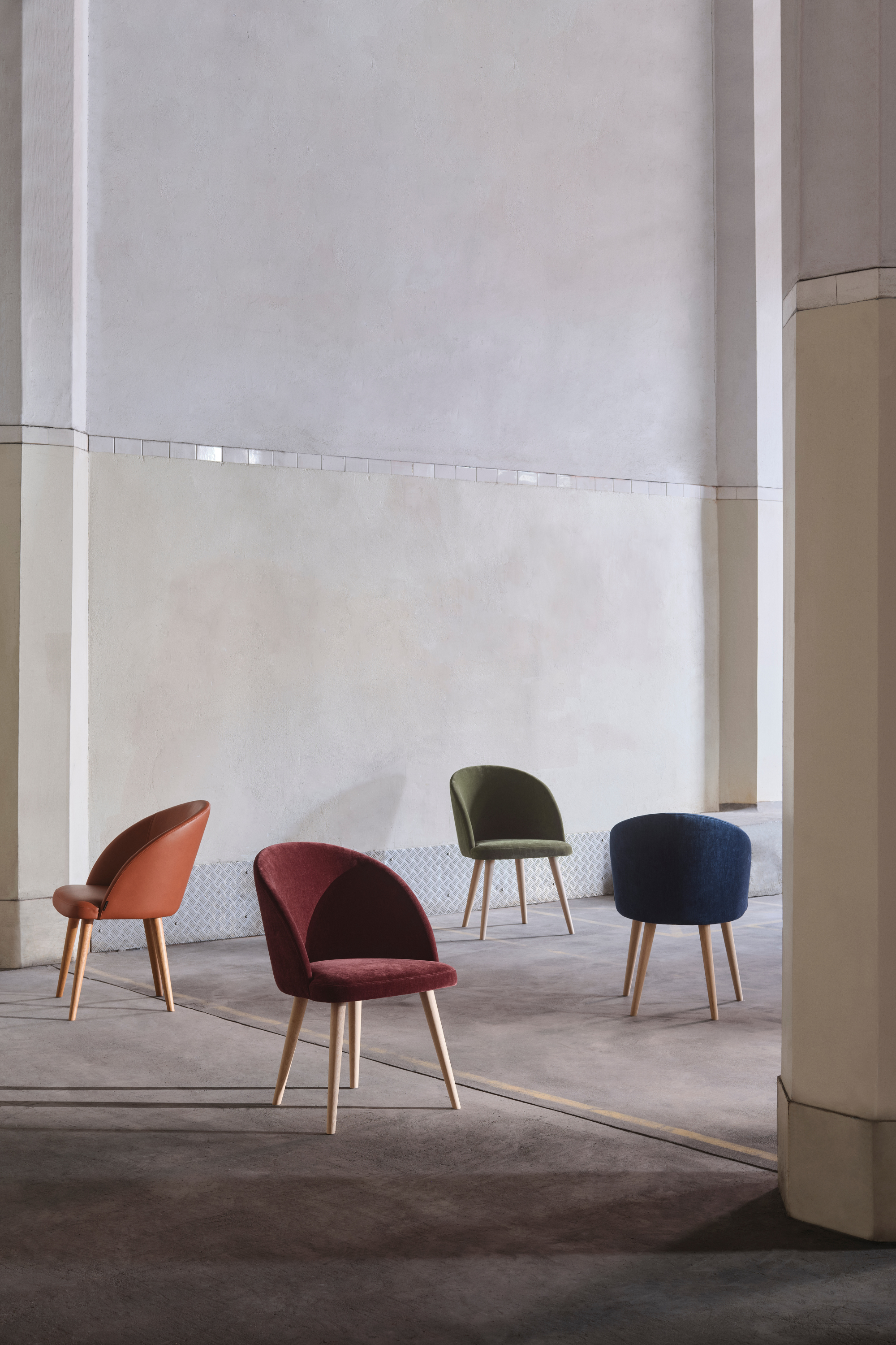 Holly Dining chair Moss Olive