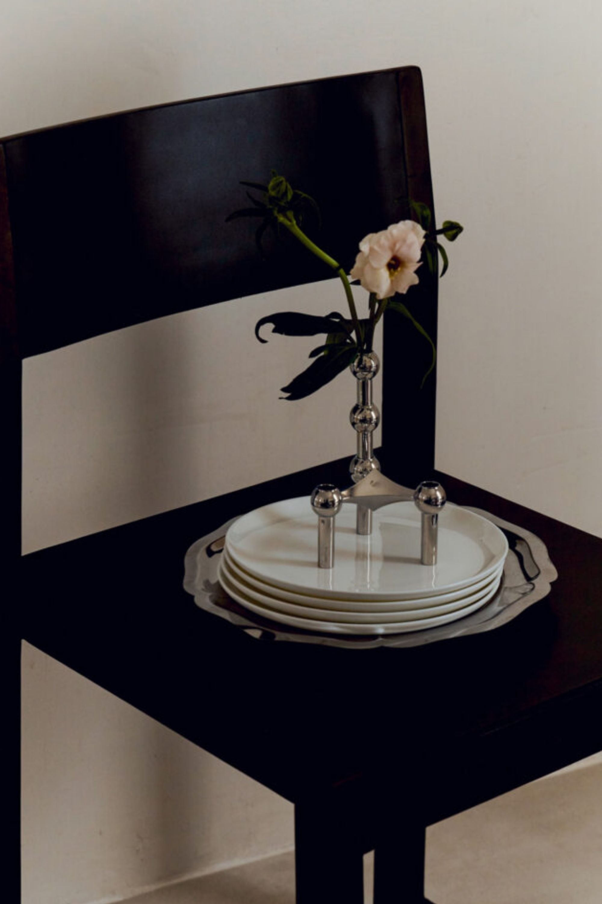 STOFF Nagel króm váza