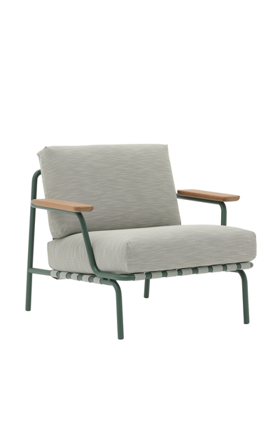 Settle Lounge Fotel Bordázott Szövésű 2/ Sötétzöld