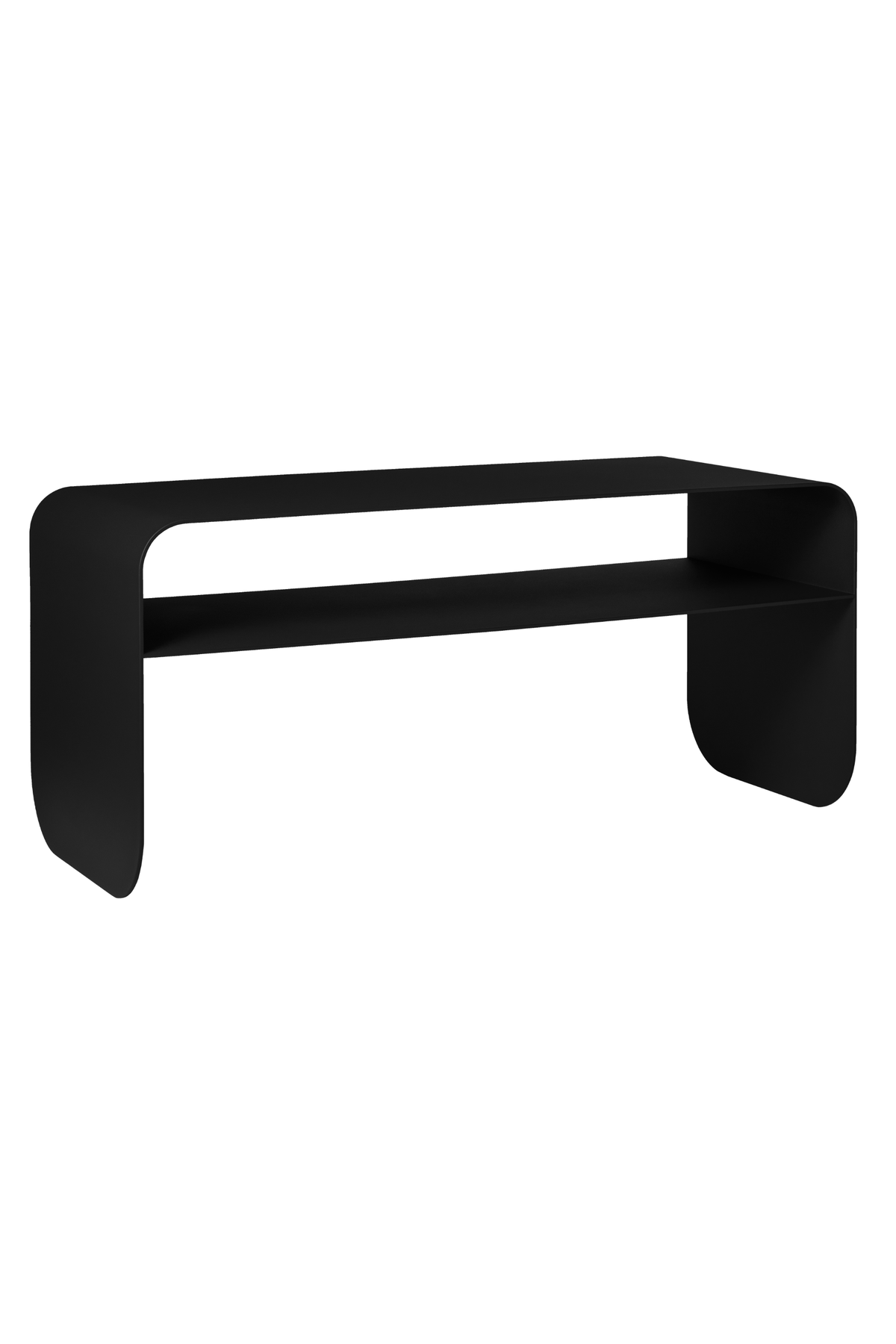 Arden midnight coffee table with shelf