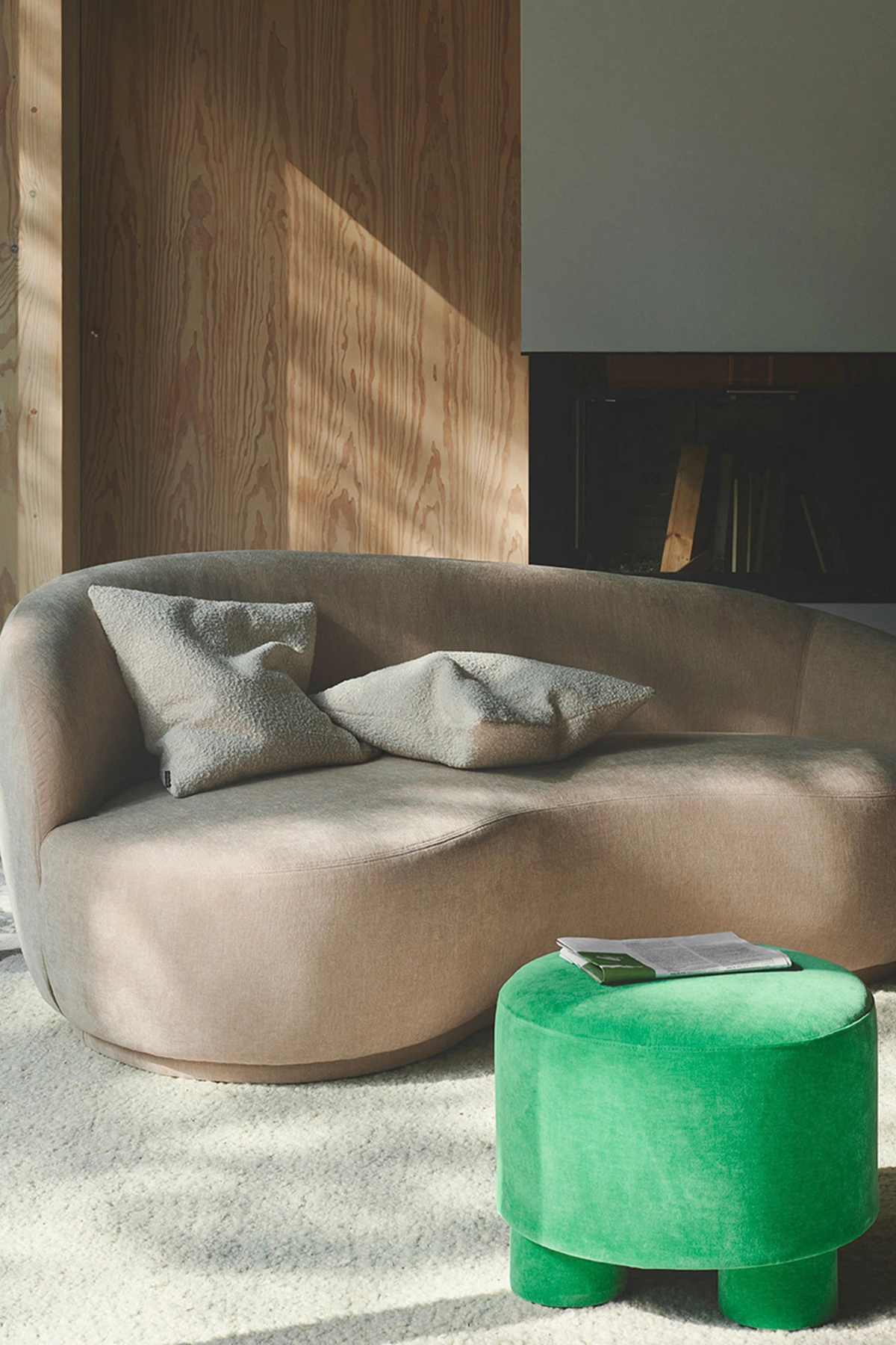Rose 2,5 Danny Cream kanapé, bal oldali