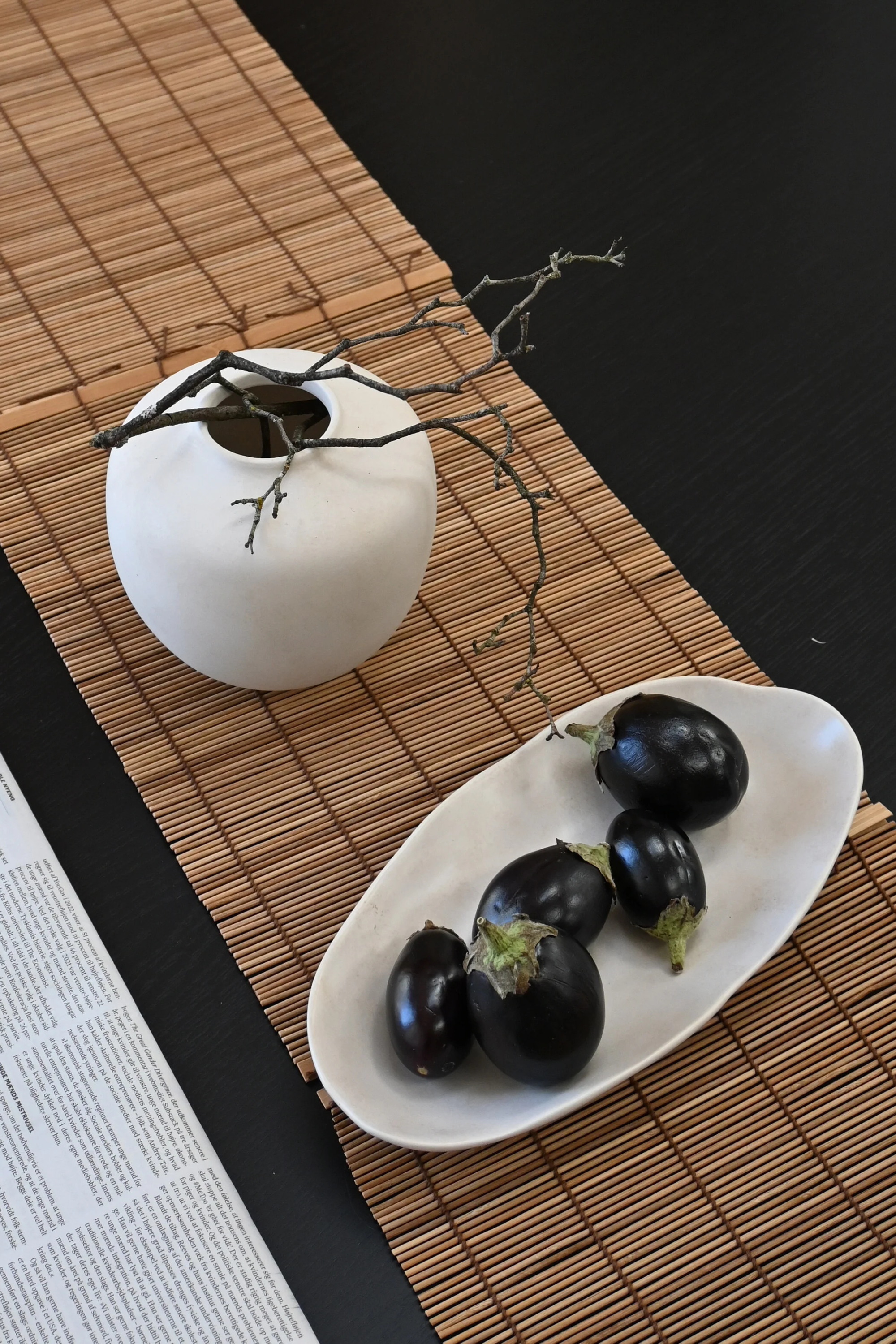 Sunao Vase, petit, birch
