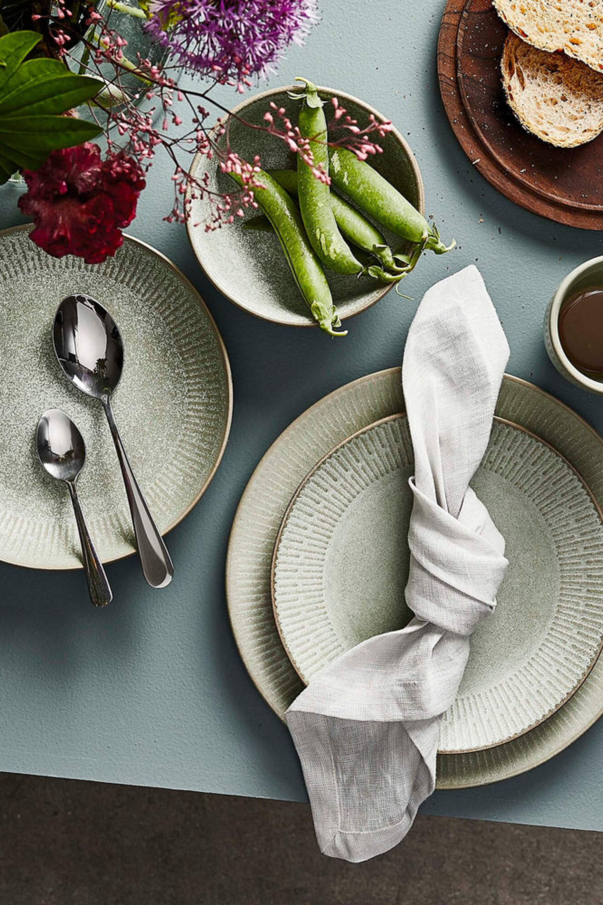 RAW Linen - napkin light grey 4 pack
