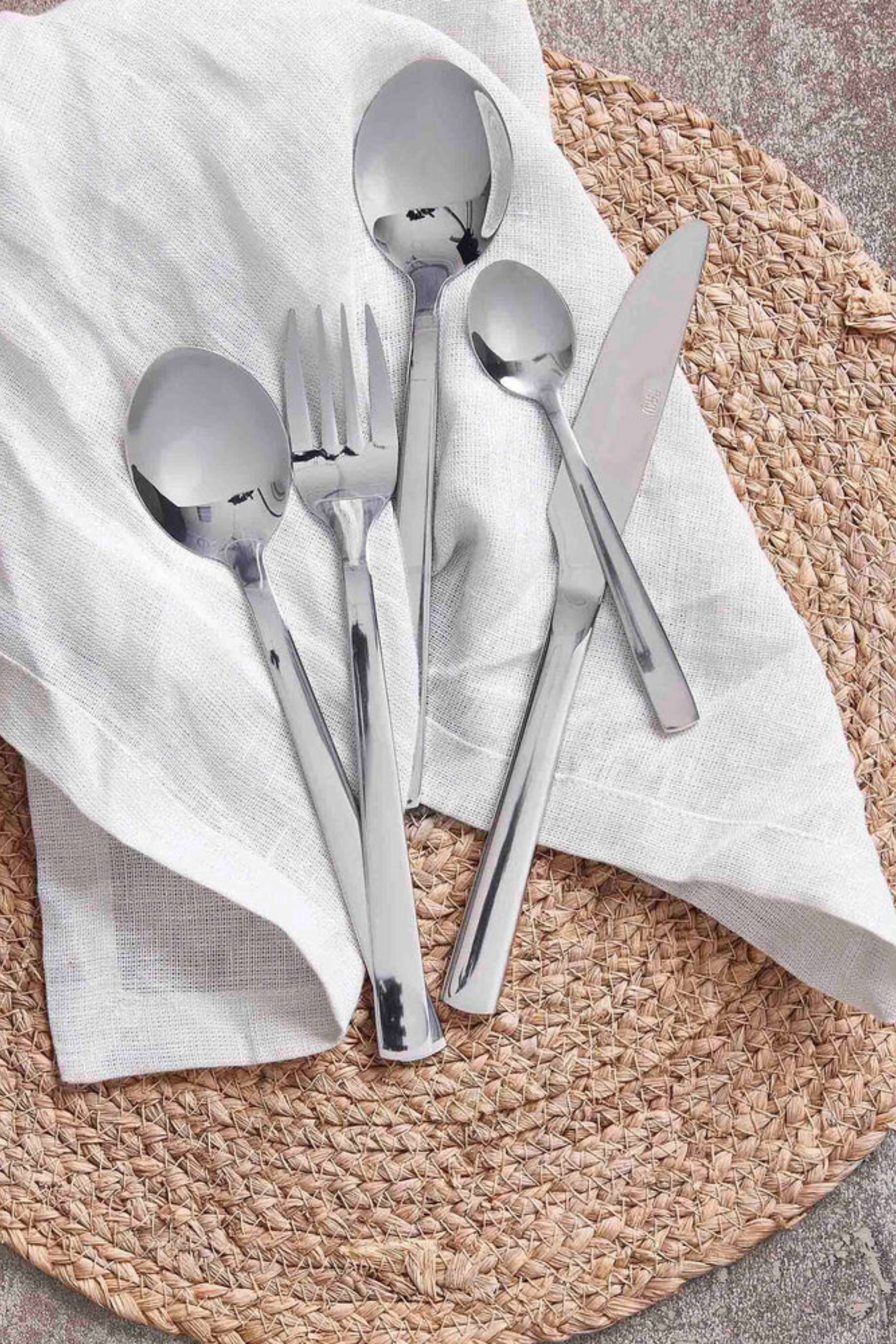 RAW Linen - napkin light grey 4 pack
