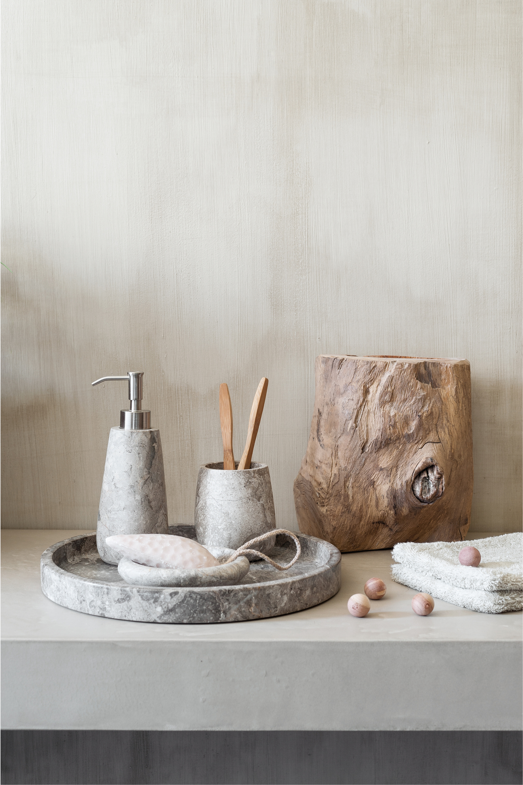 Conor - Tray - Round - Beige