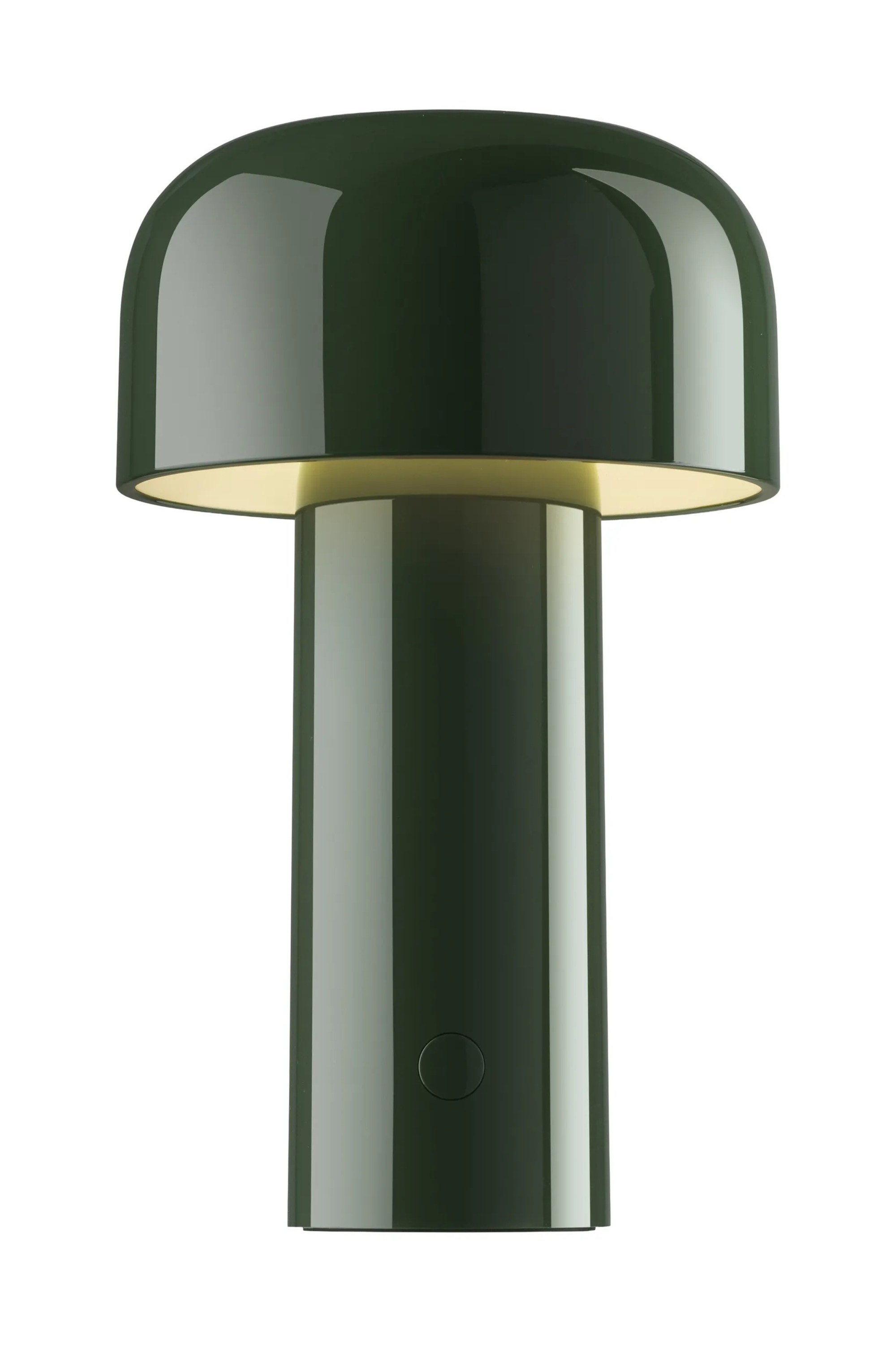 Bellhop Unplugged table lamp, glossy green