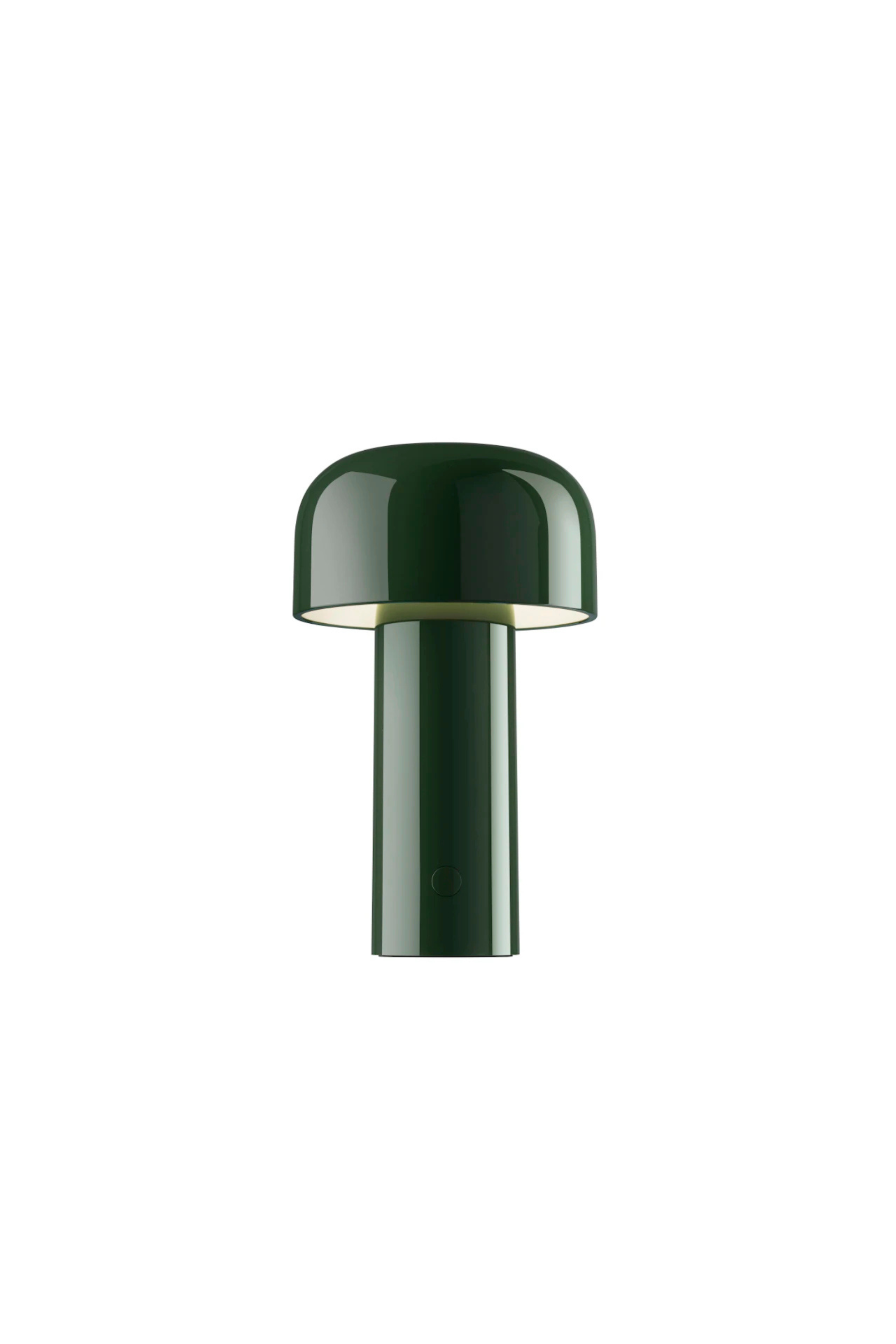 Bellhop Unplugged table lamp, glossy green