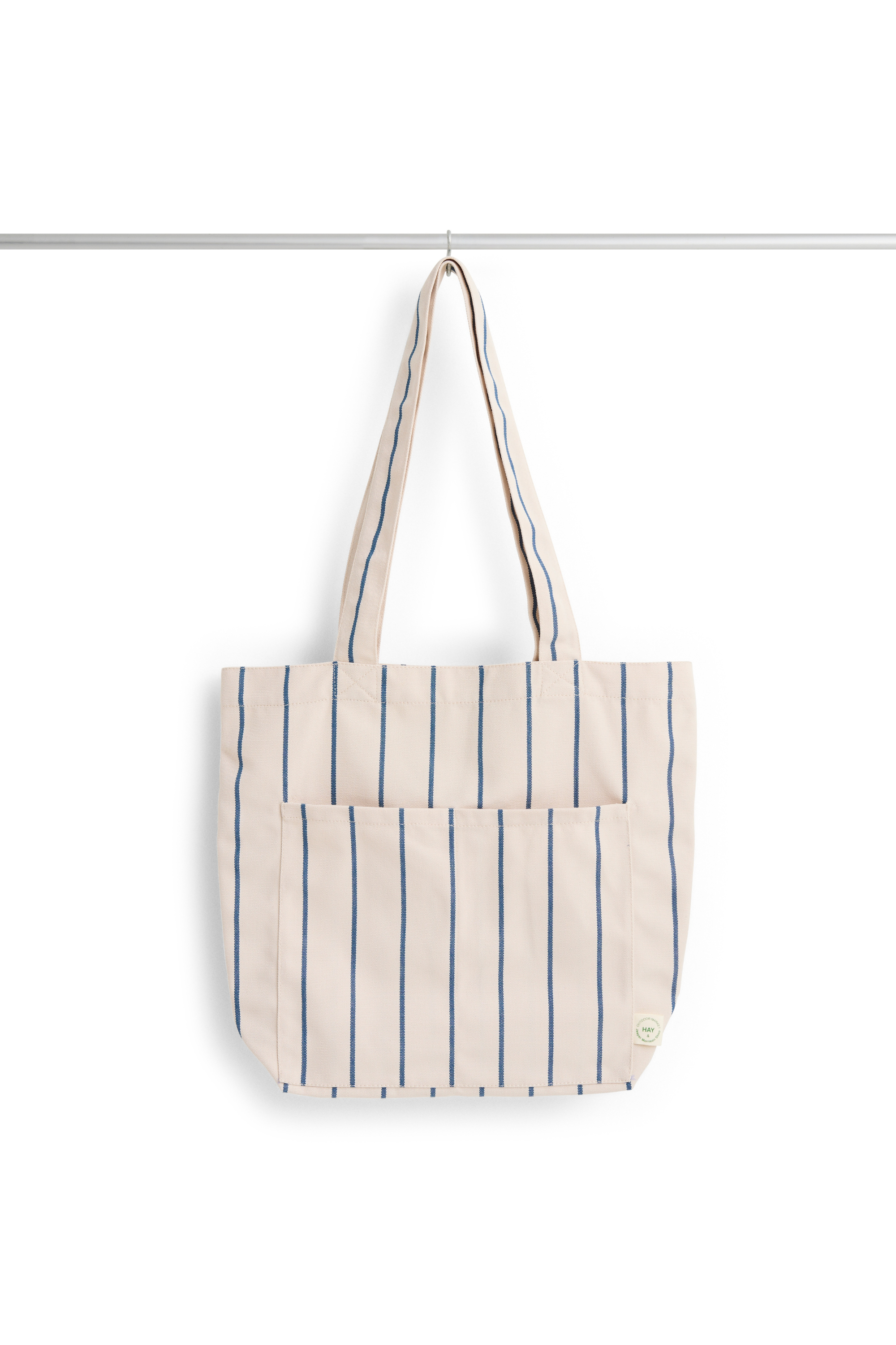 Outdoor Market Tote Bag M, beige - blue