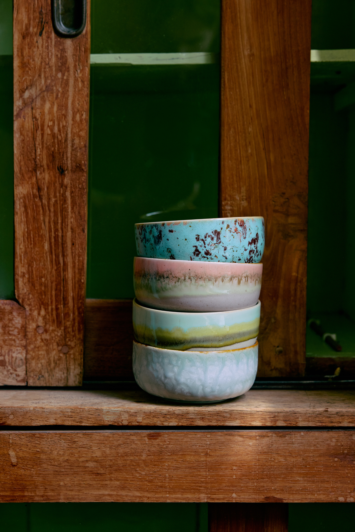70s ceramics desszertes tálak, impression