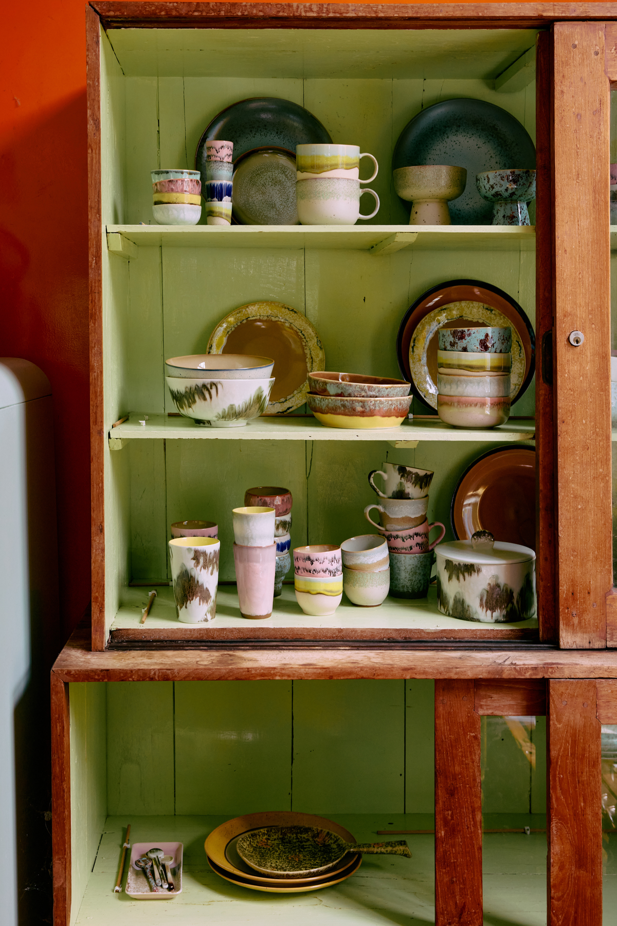 70s ceramics desszertes tálak, impression