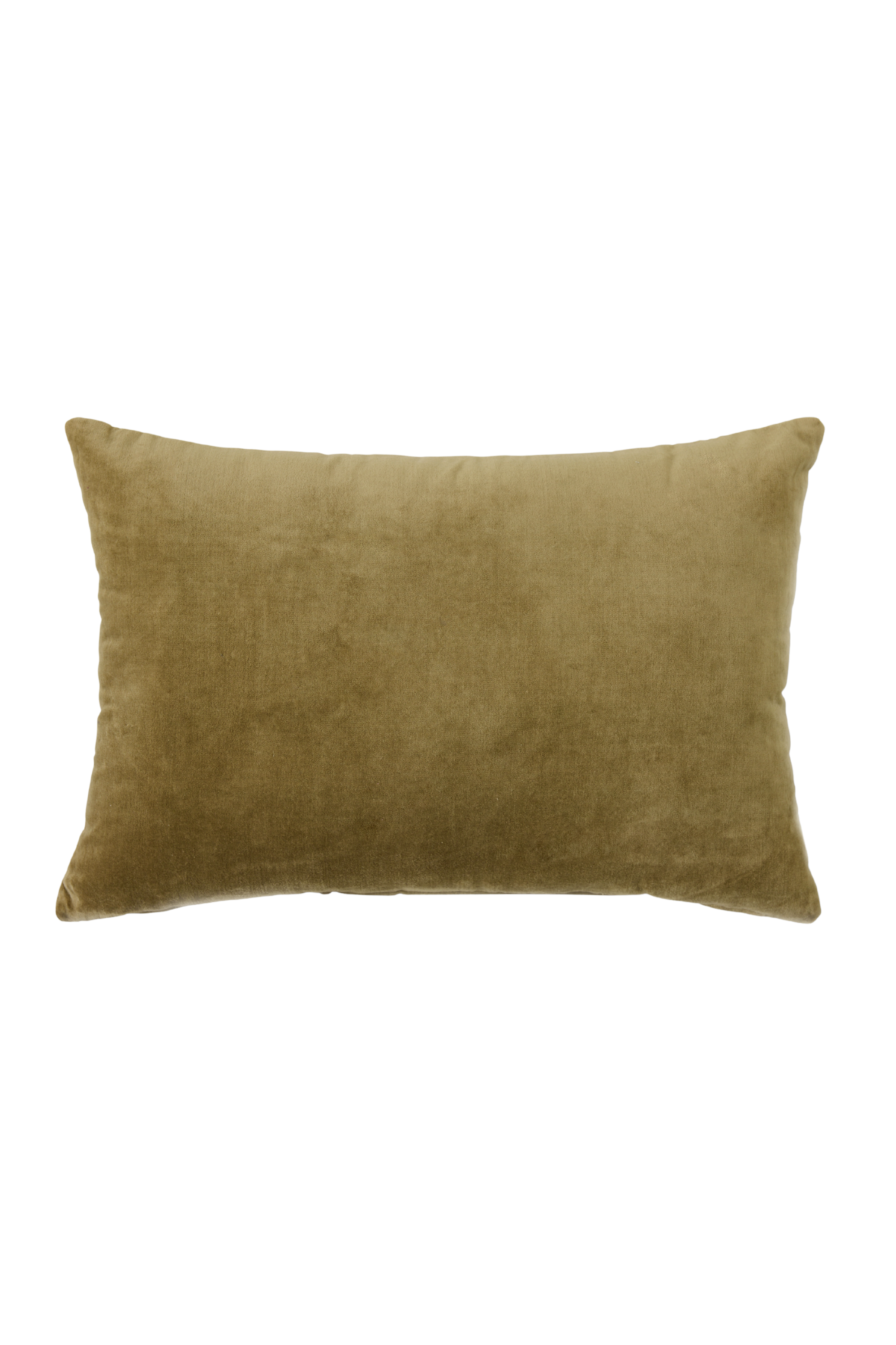 Velvet cushion army green