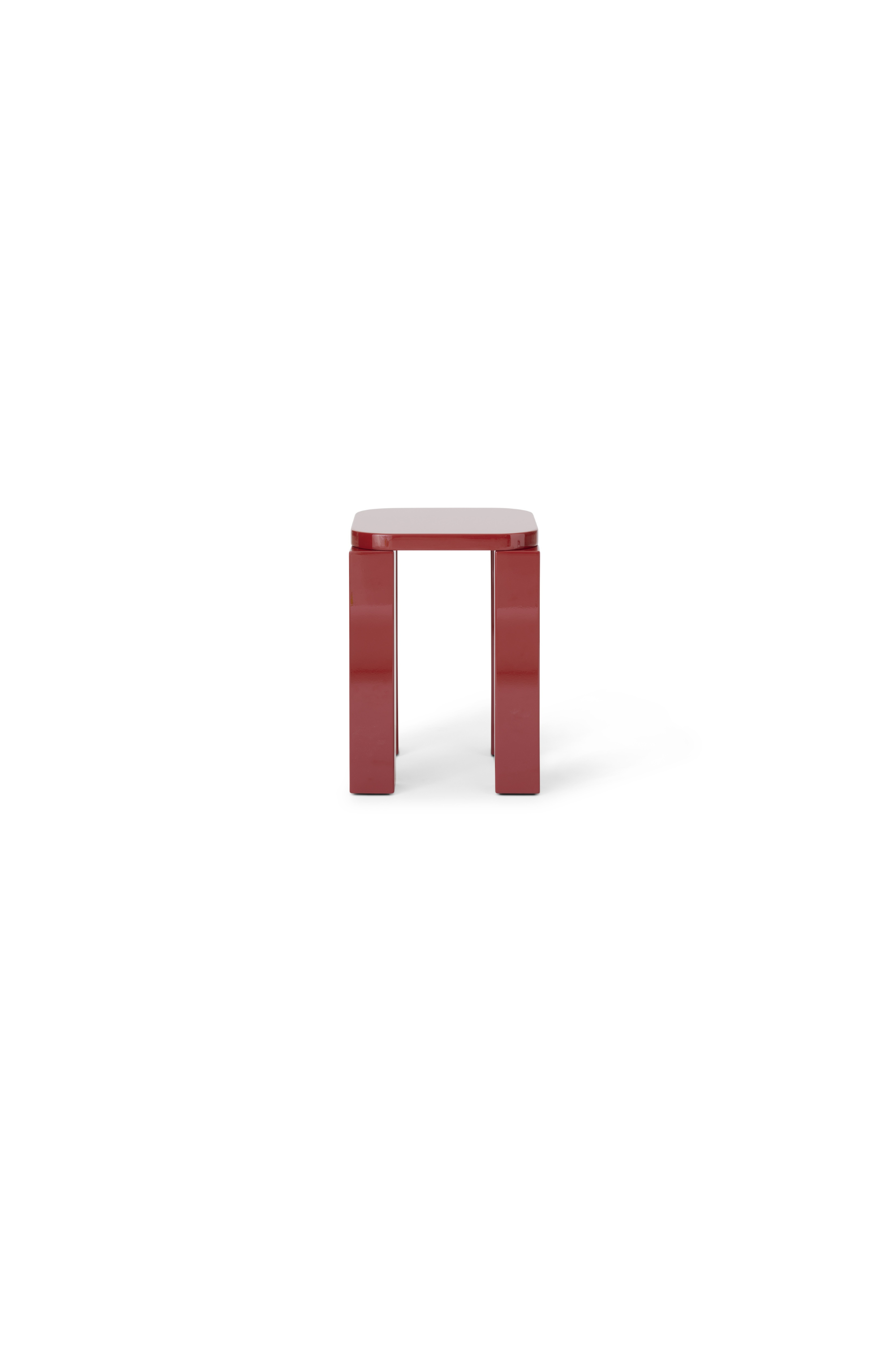 Atlas stool, burgundy