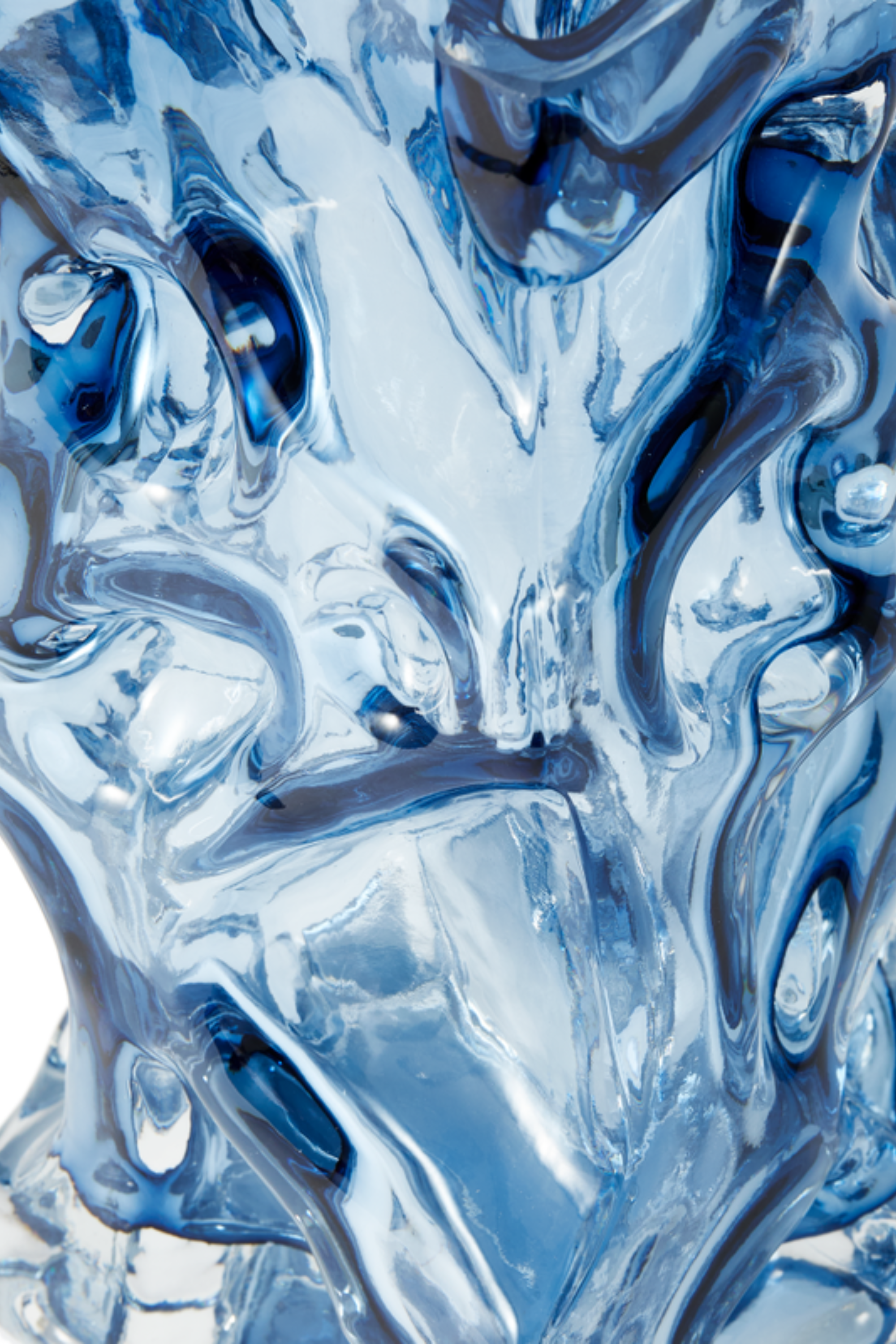 Ice Vase, dark blue
