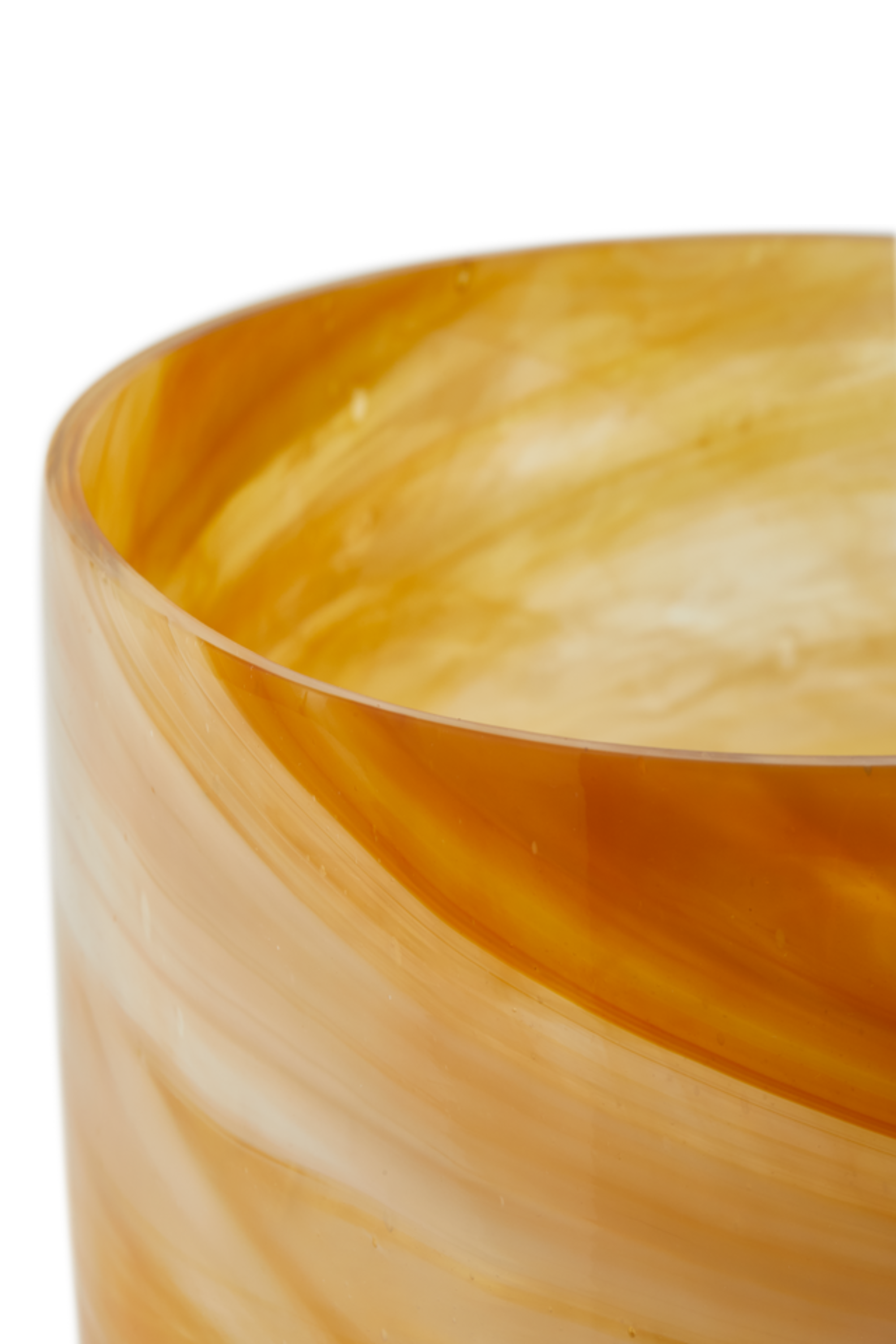 Marbled Glass beige vase, small