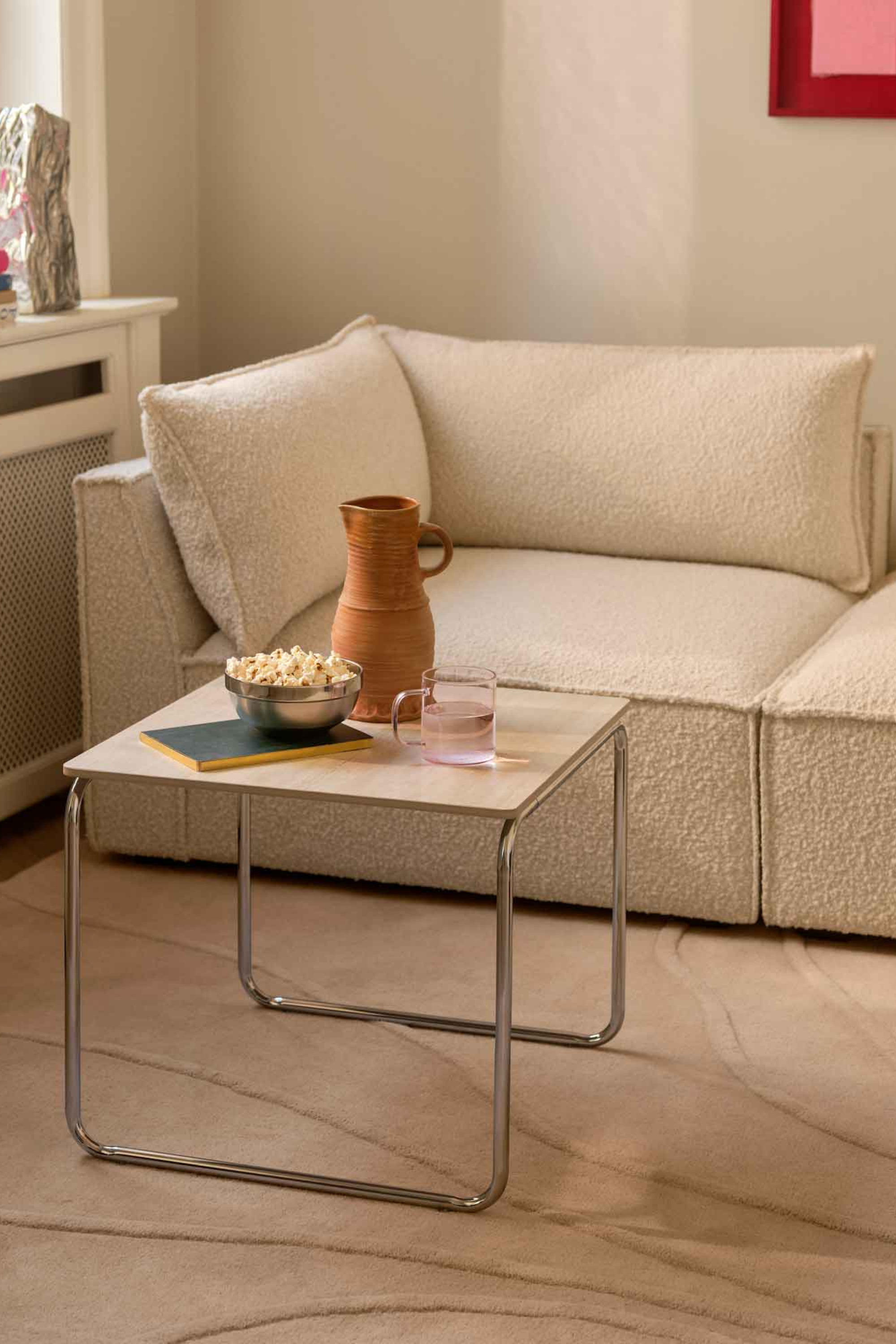 Marlon Coffee table, 50x50 cm chrome