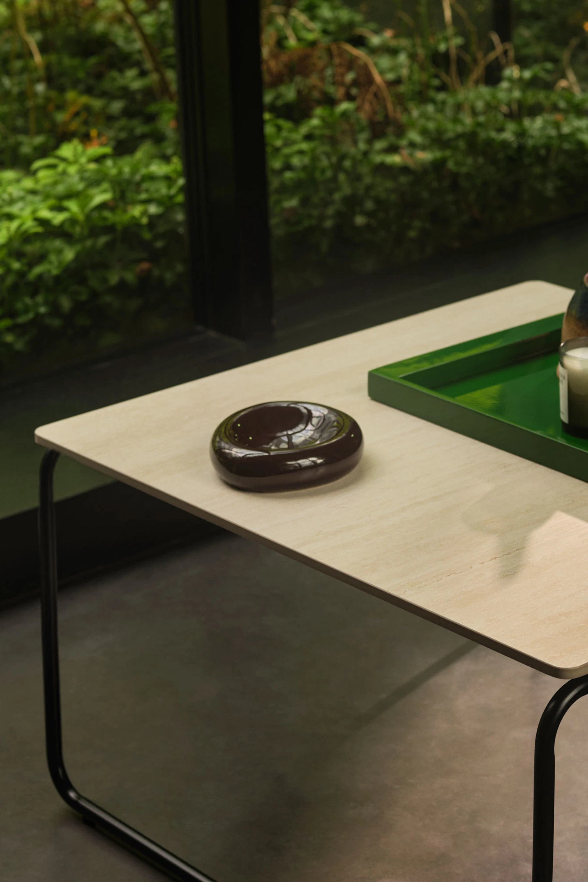 Marlon Coffee table, 70x70 cm  Black Metal