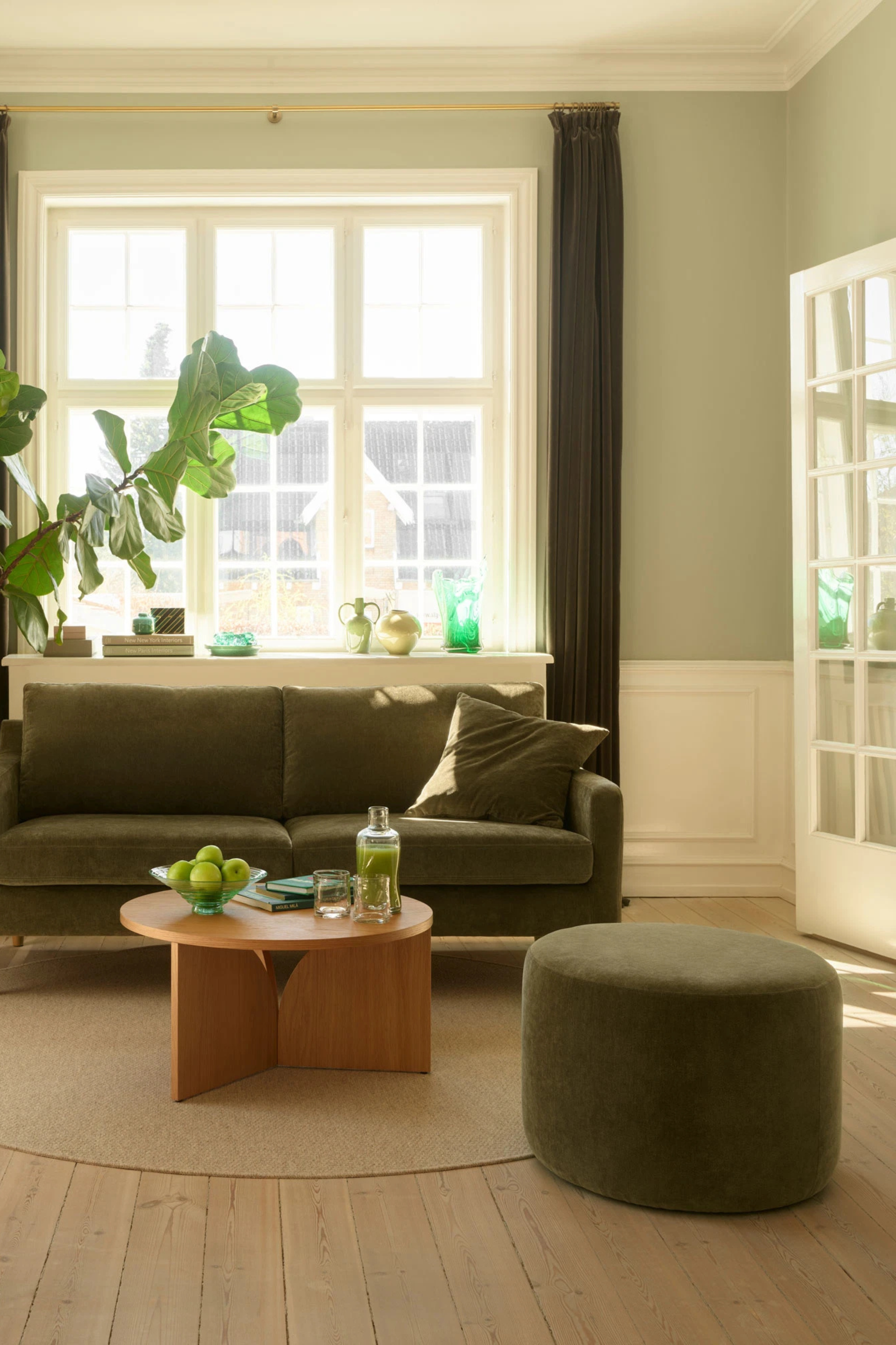 No. 9 Pouf Moss Olive