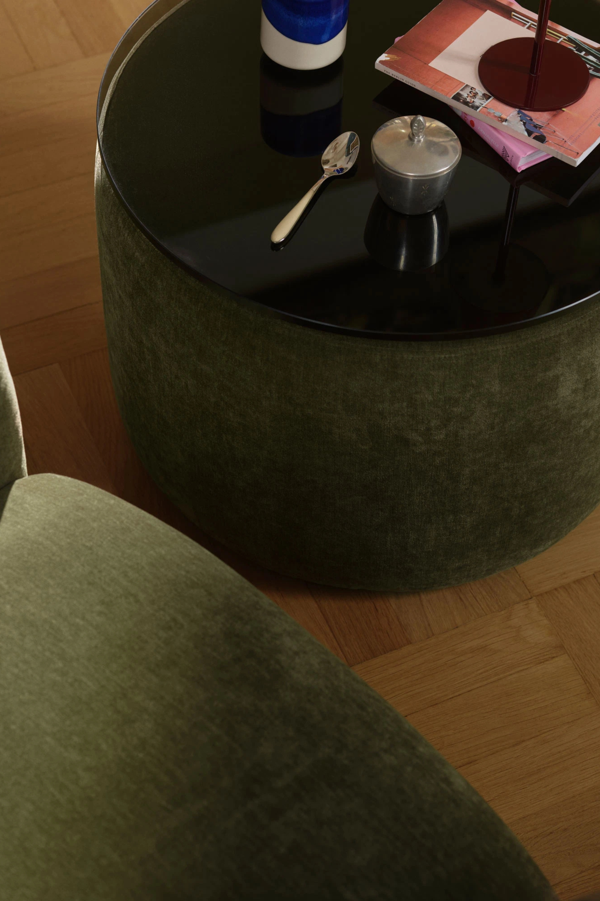 No. 9 Pouf Moss Olive