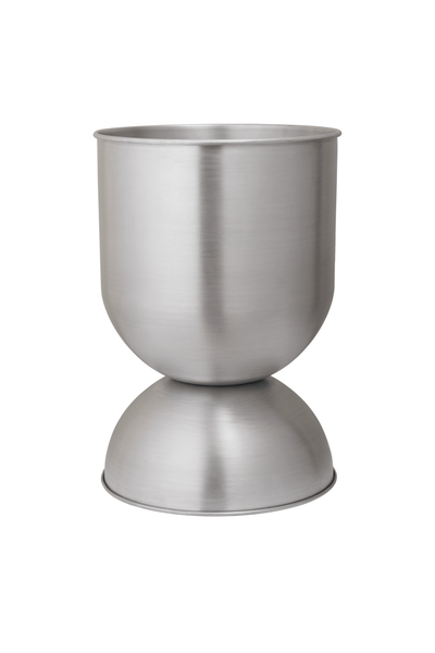 Hourglass aluminium kaspó, közepes