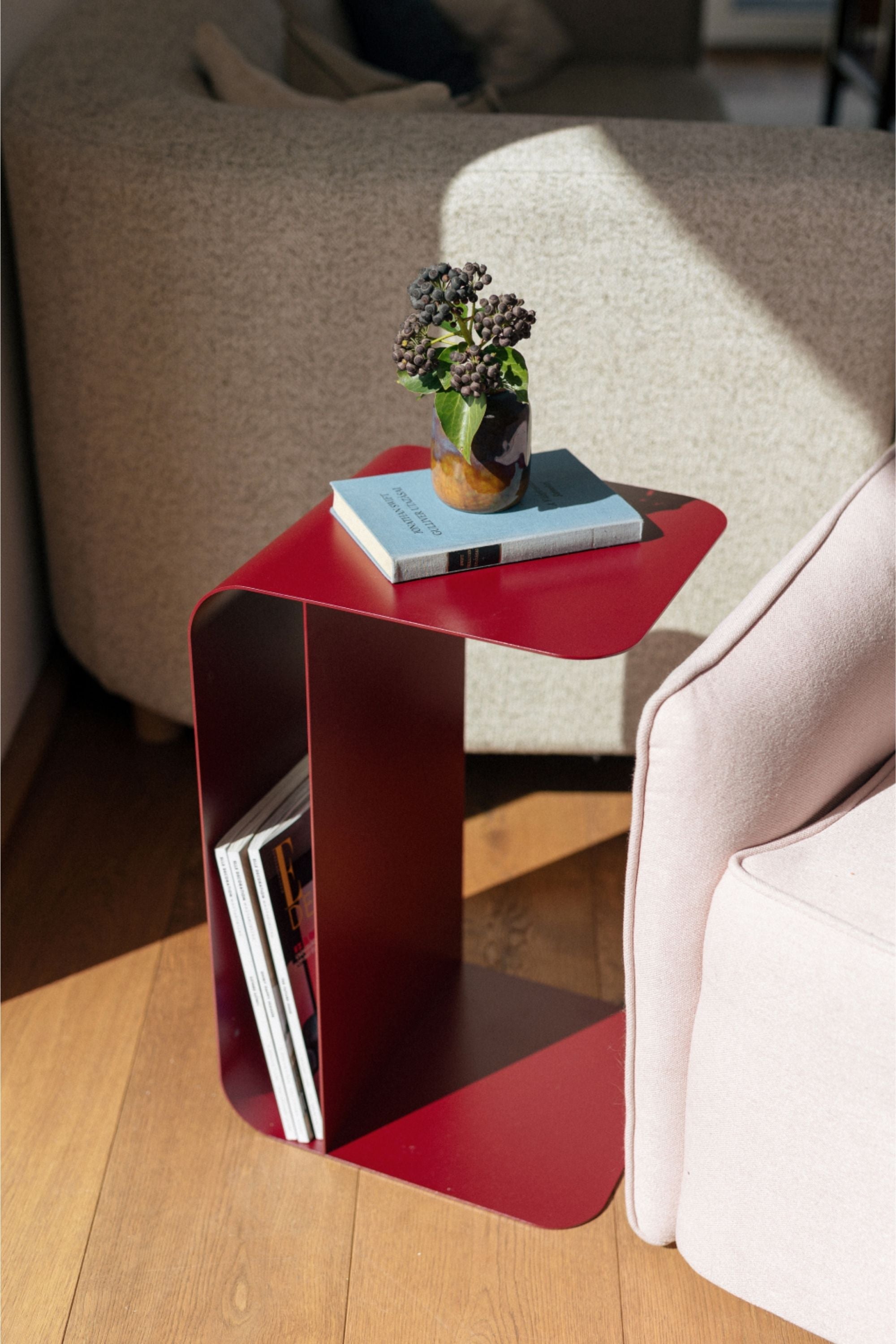 Solis cocoa side table