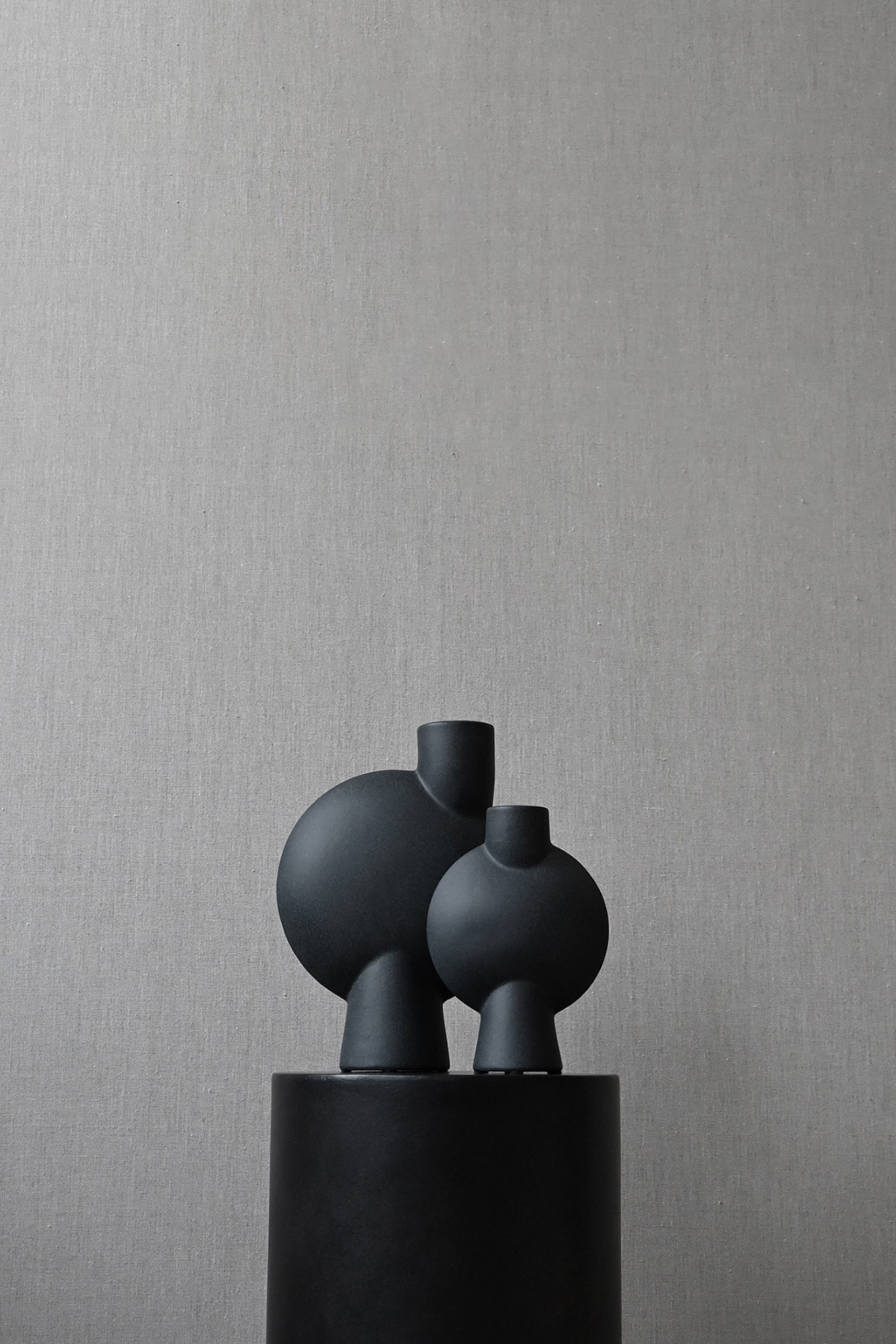 Sphere Vase Bubl Medio black