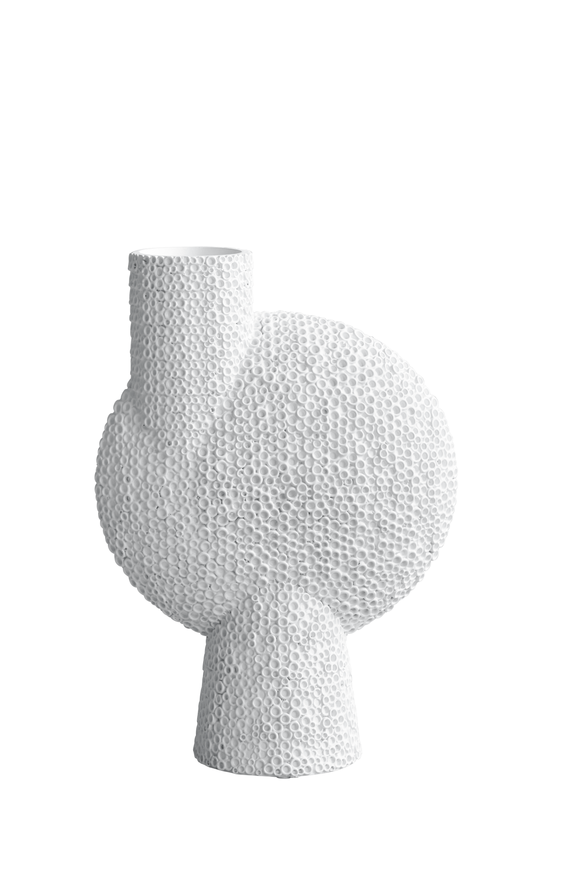 Sphere Vase Bubl Shisen Big bone white