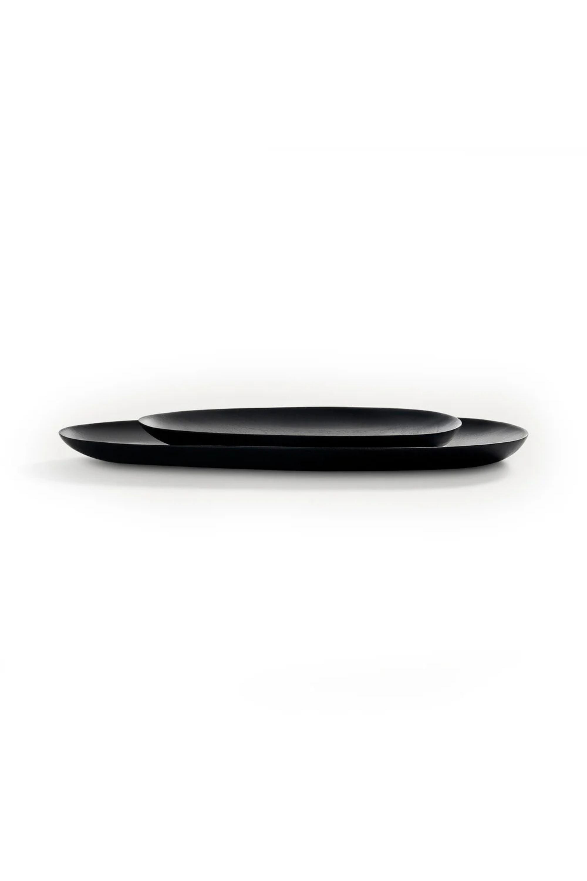 Thin Oval boards set Mahogany black