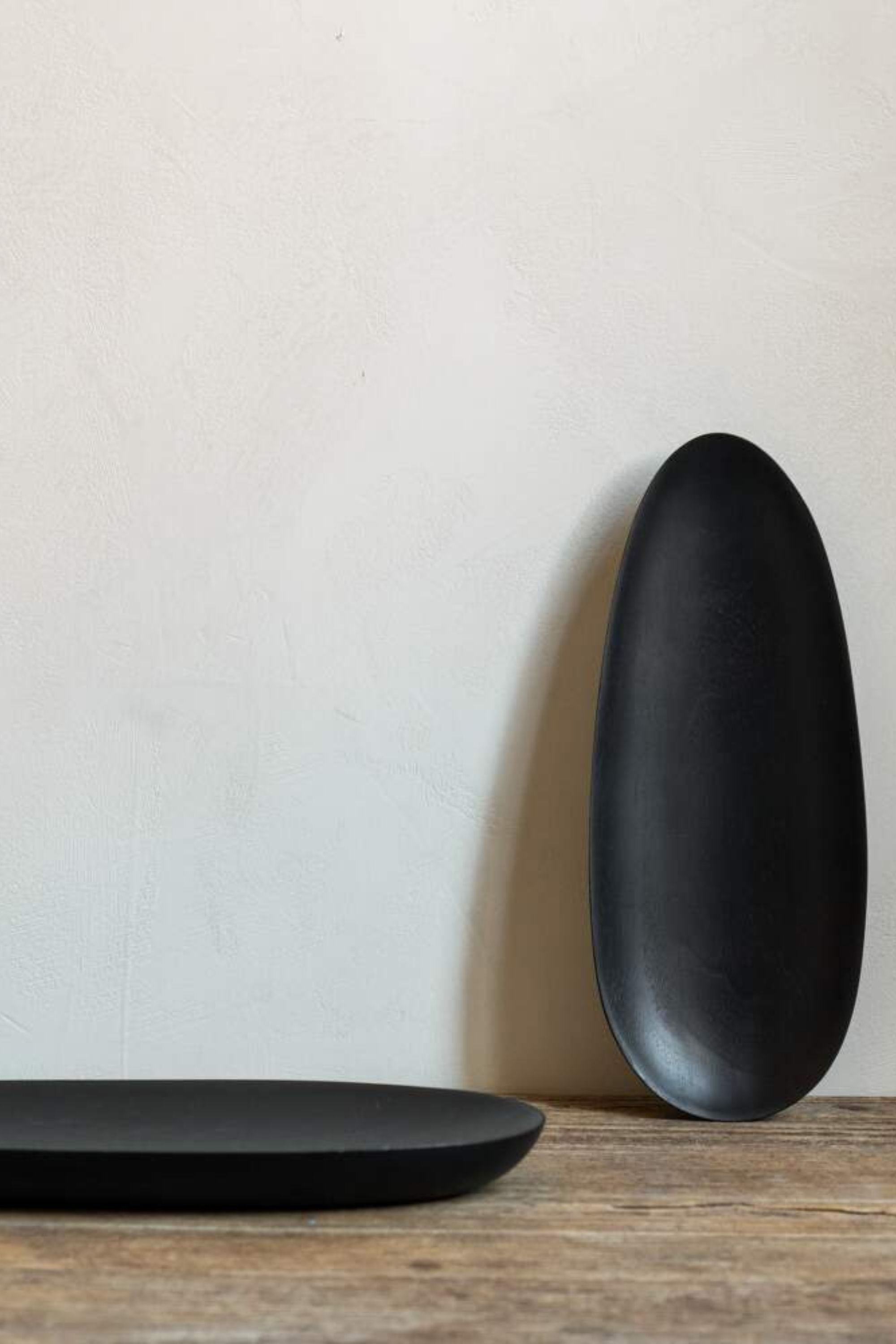 Thin Oval boards set Mahogany black