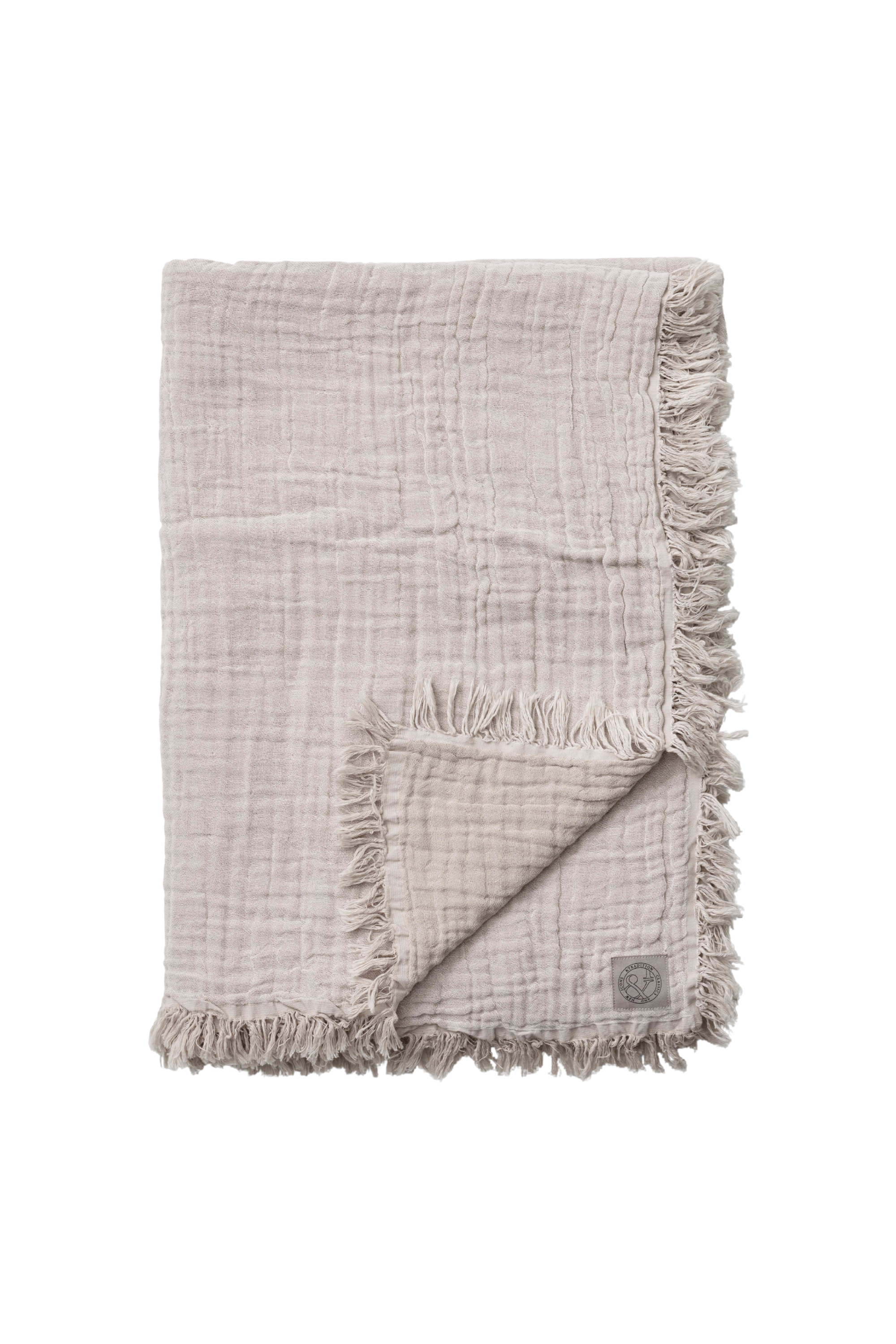 Collect SC32 Cotton Throw Cloud & Milk