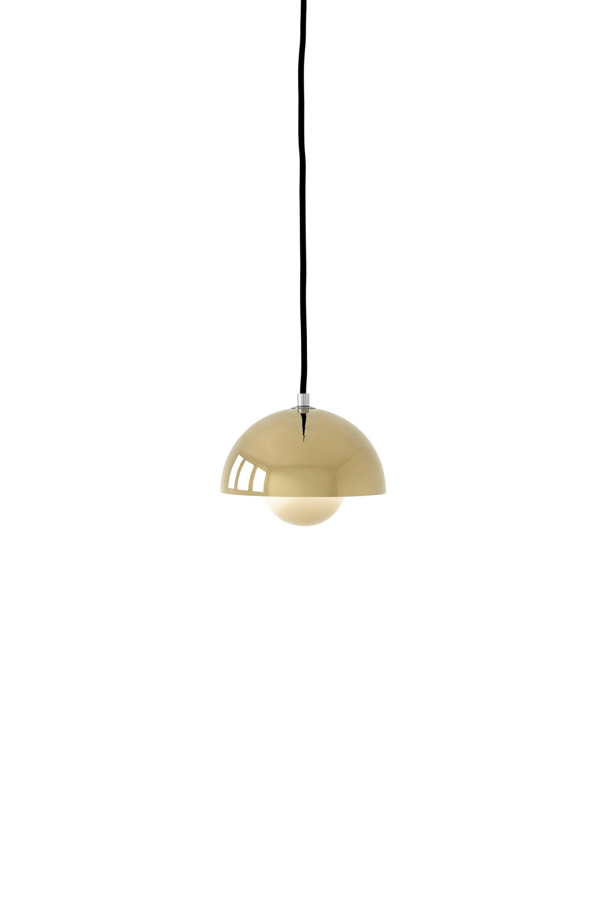 Flowerpot VP10 Pendant Brass-plated