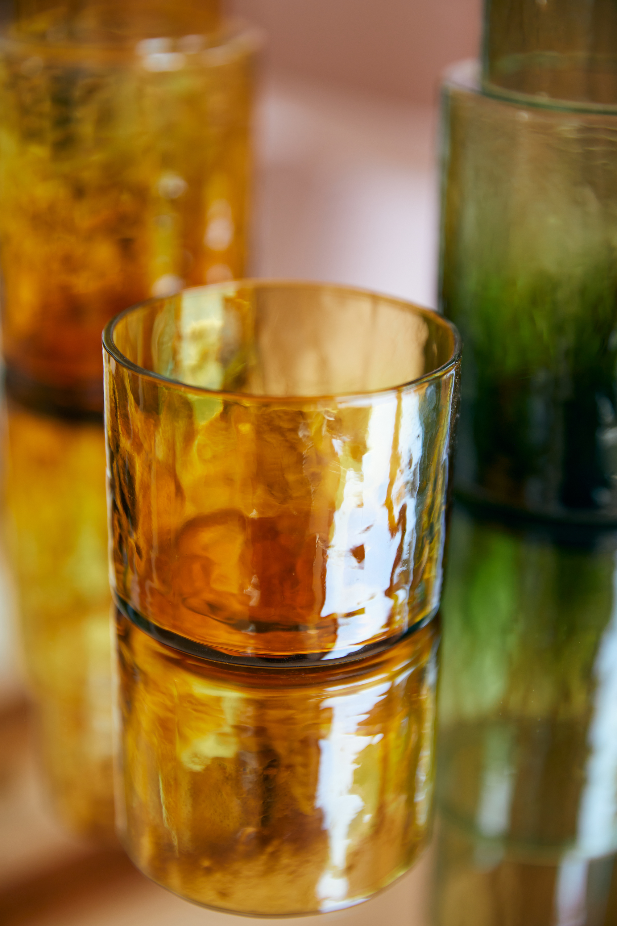 Tube amber pohár