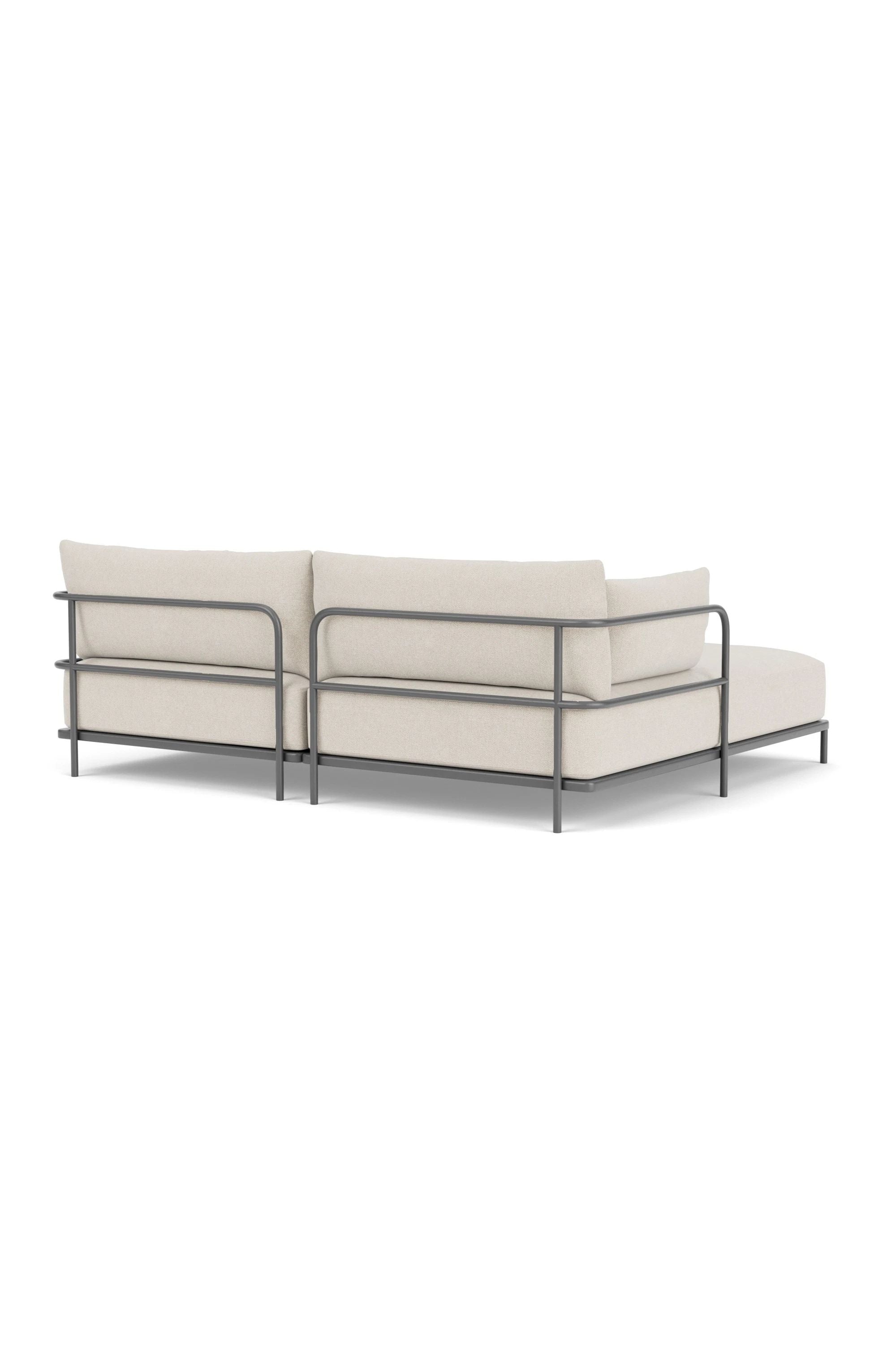 Vincent Outdoor 3-seater chaise left modular sofa Martinique