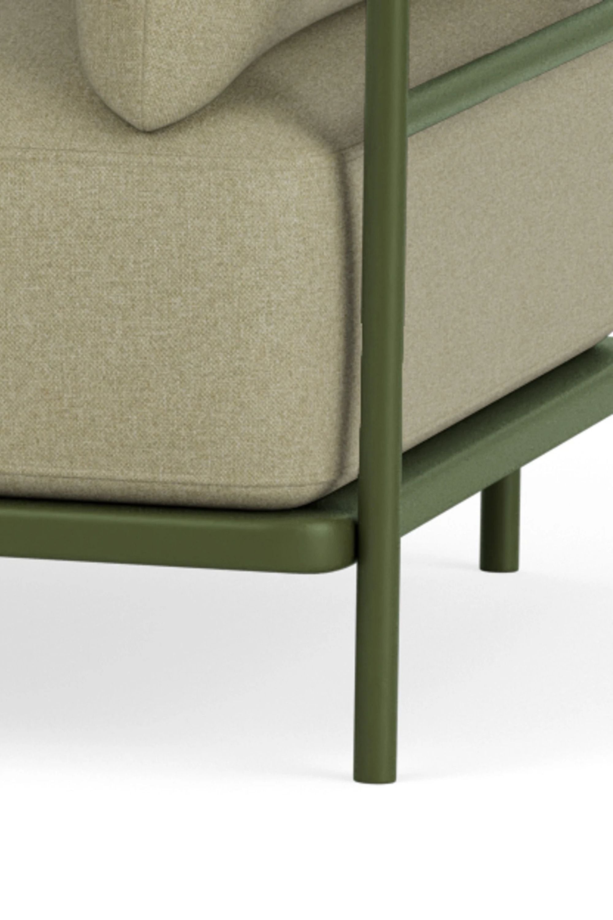 Vincent Outdoor 3,5-seater modular sofa Clary Sage Green