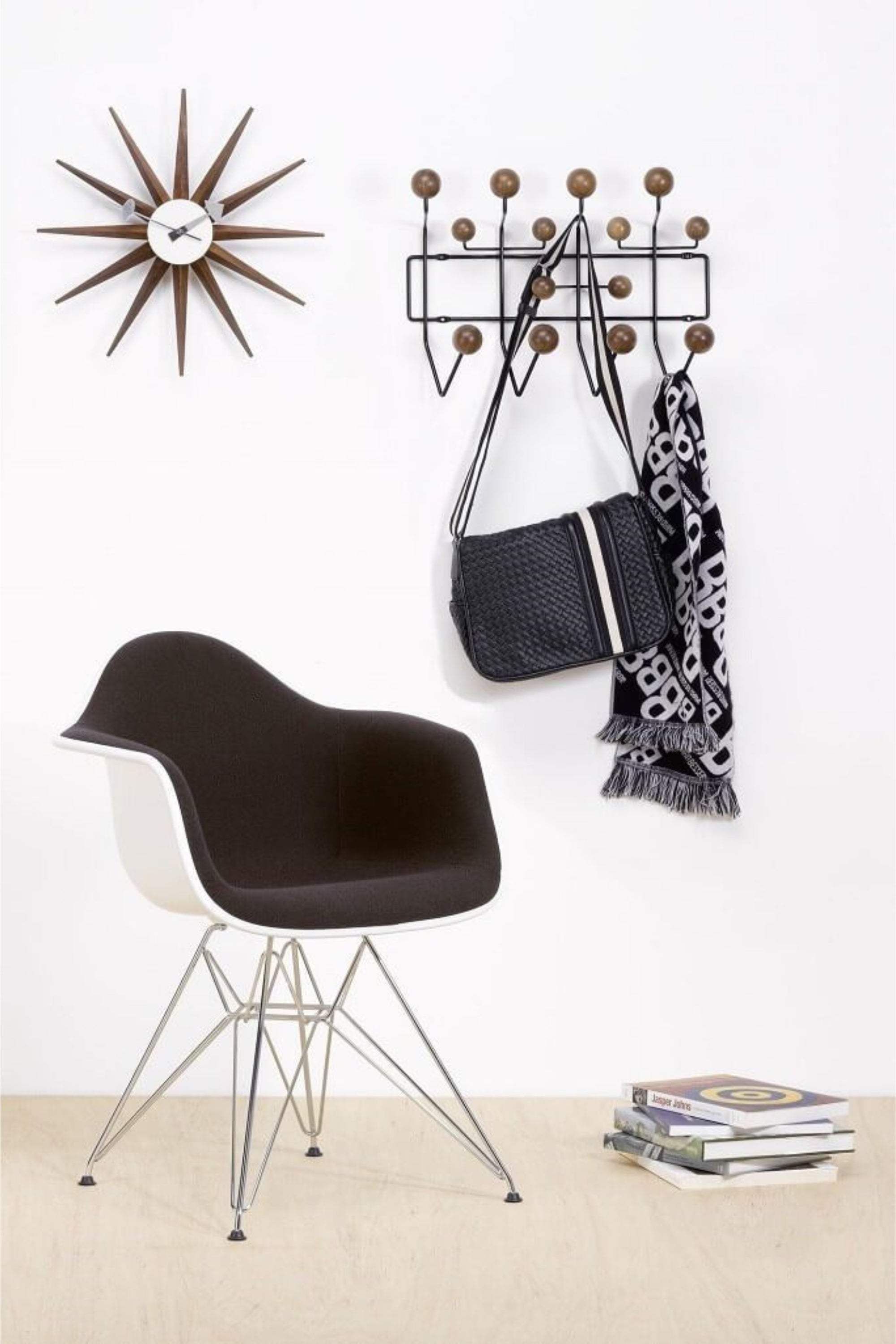 Hang it all walnut, wire chocolate