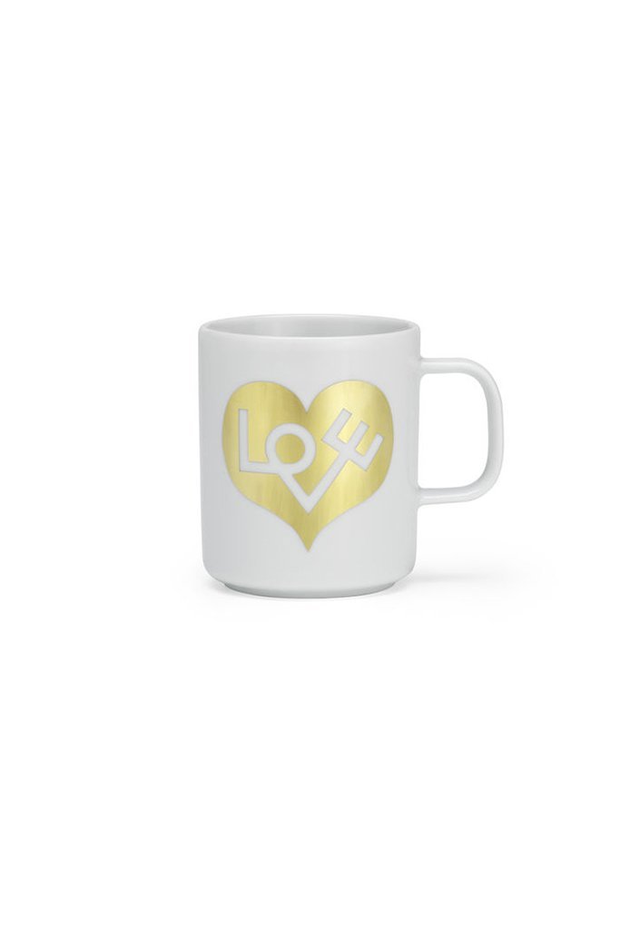 Love Heart Coffee Mug Gold | Vitra | Home of Solinfo
