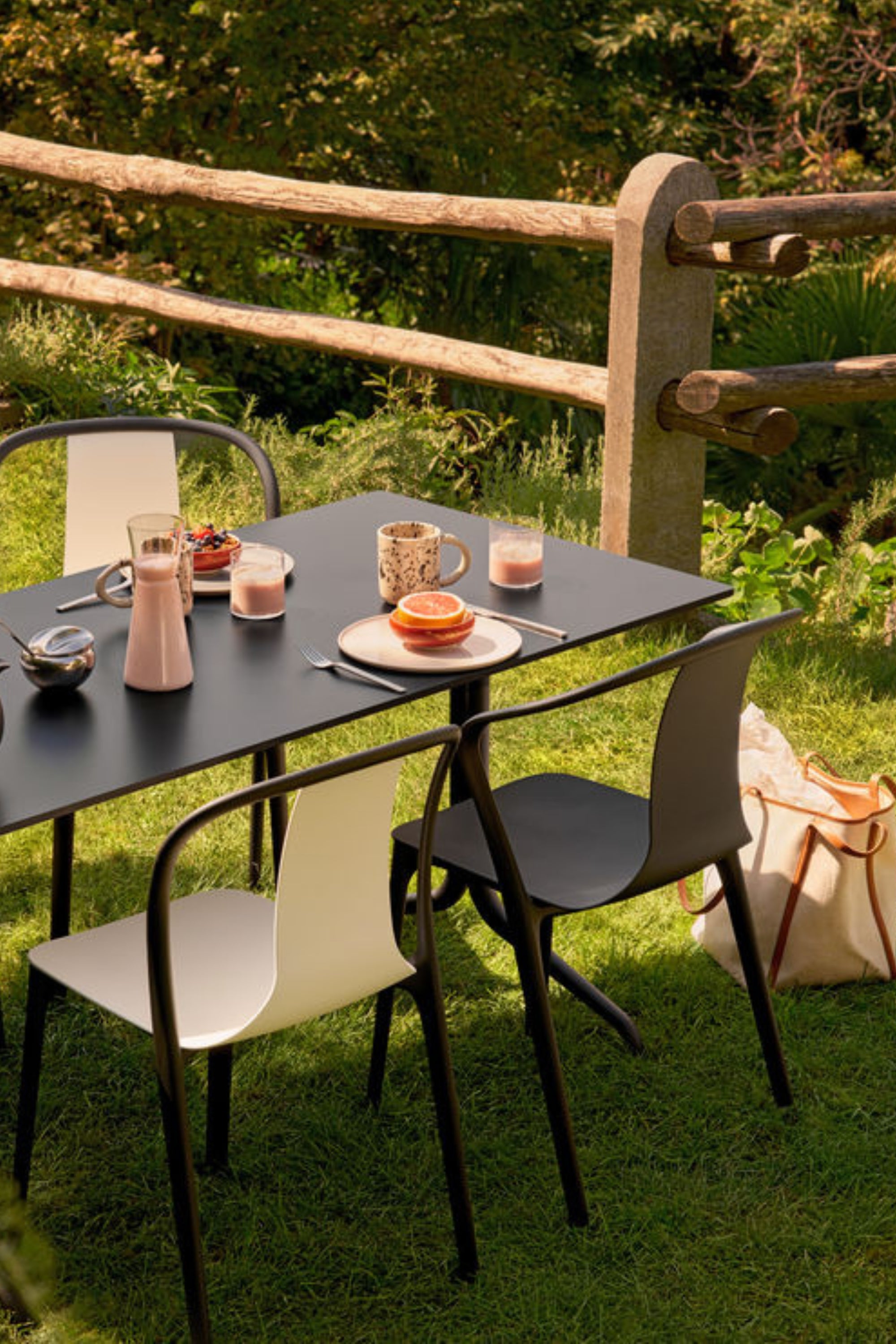 Belleville black armchair