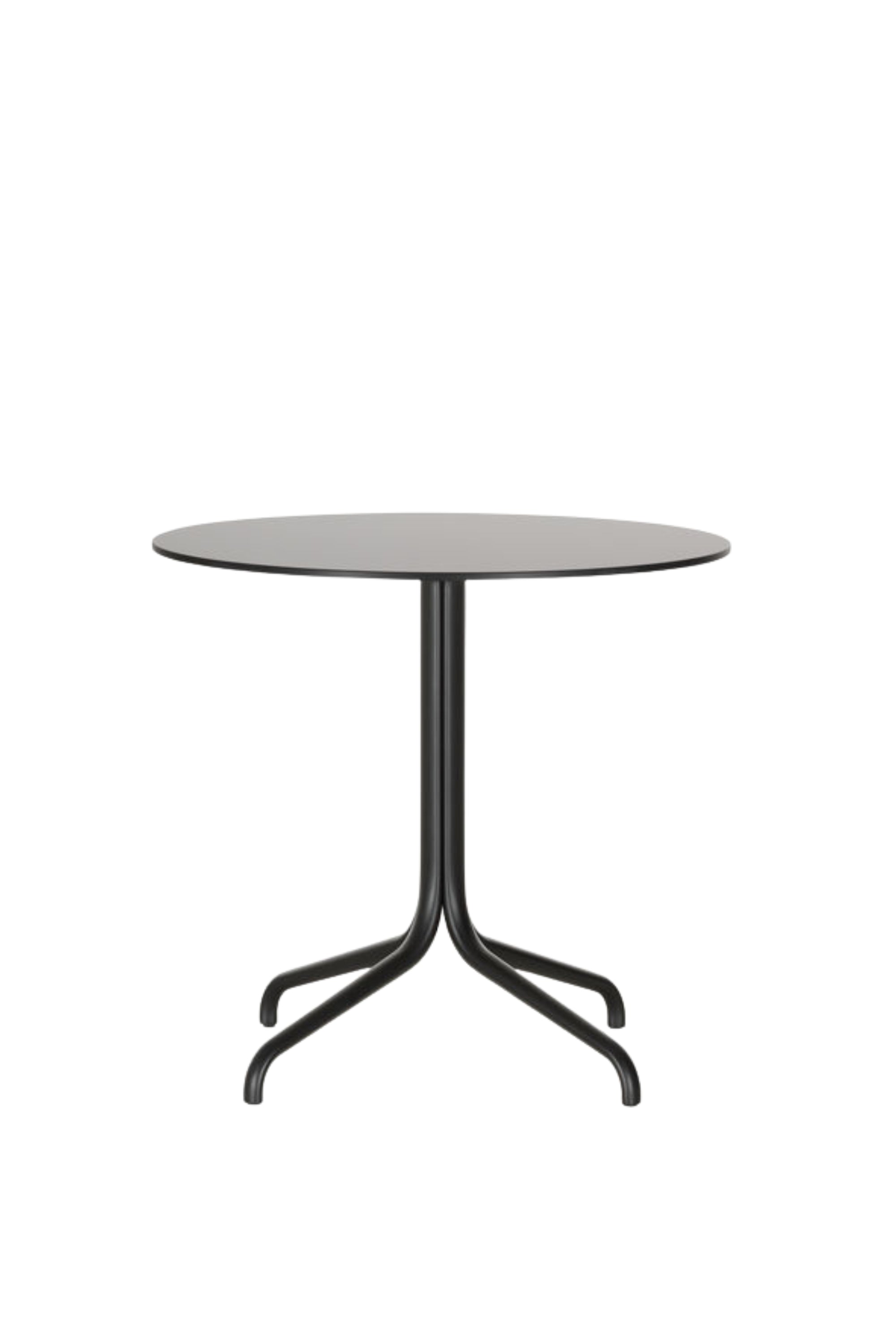 Belleville black round table