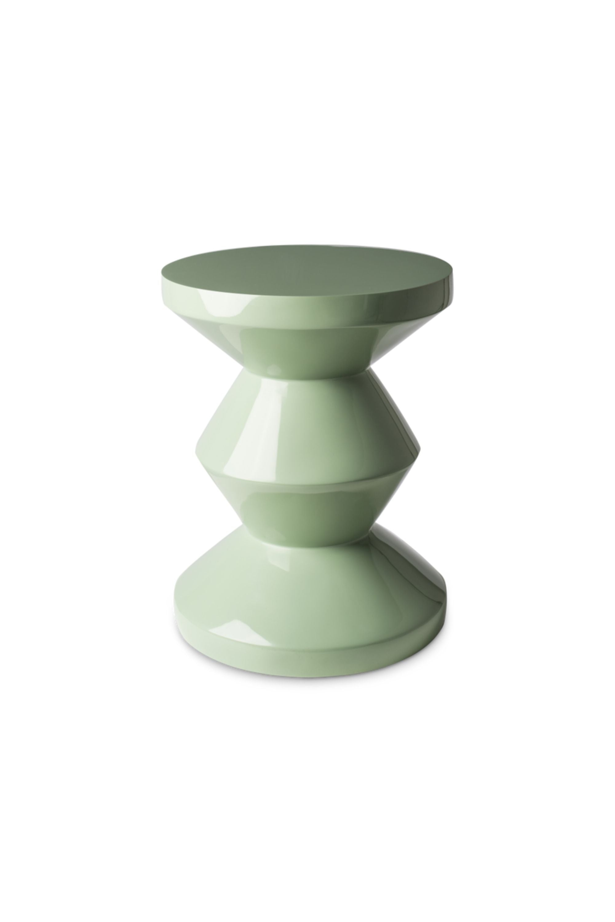 Zig Zag Stool Olive Green