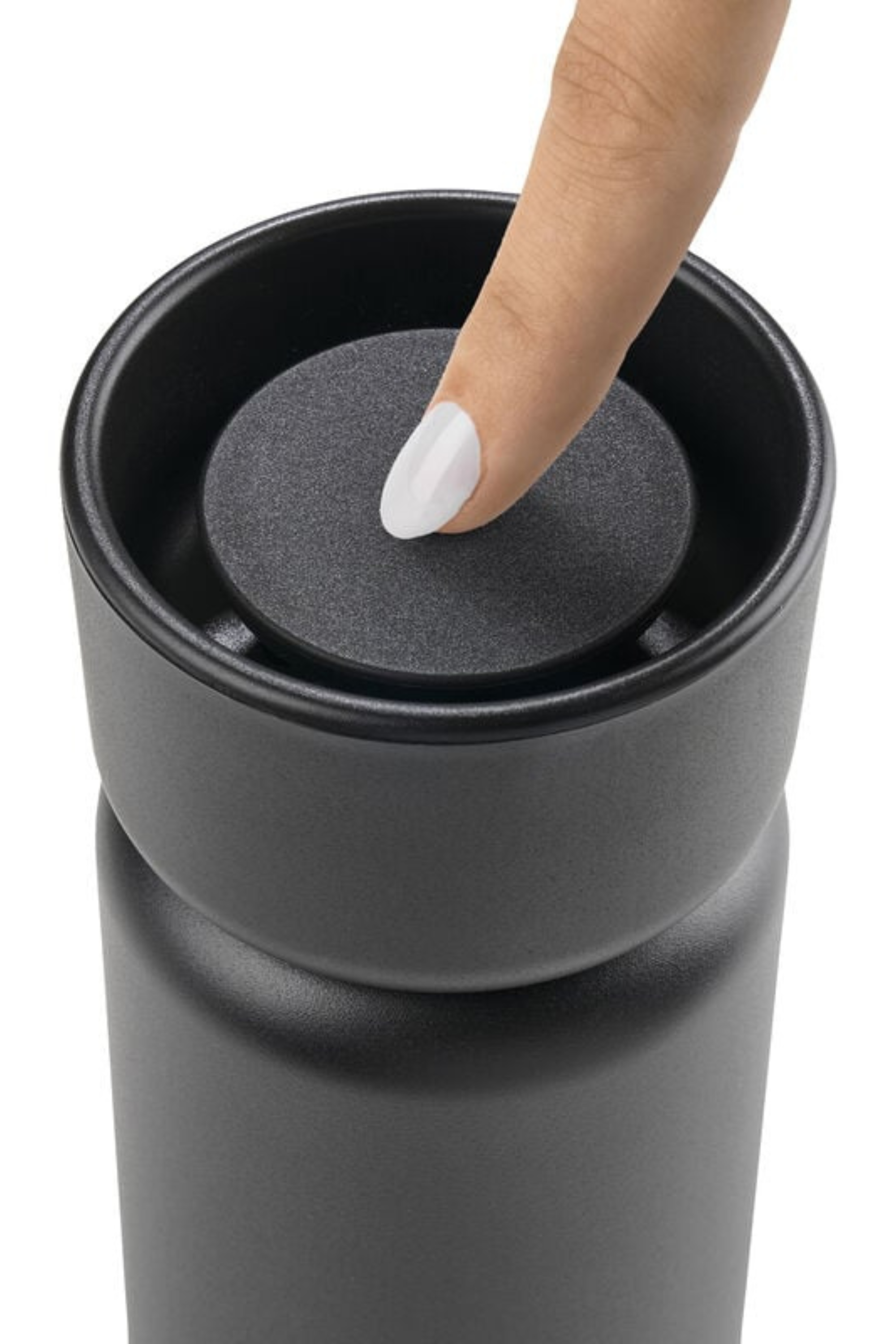 Singles Thermo mug with two lids black