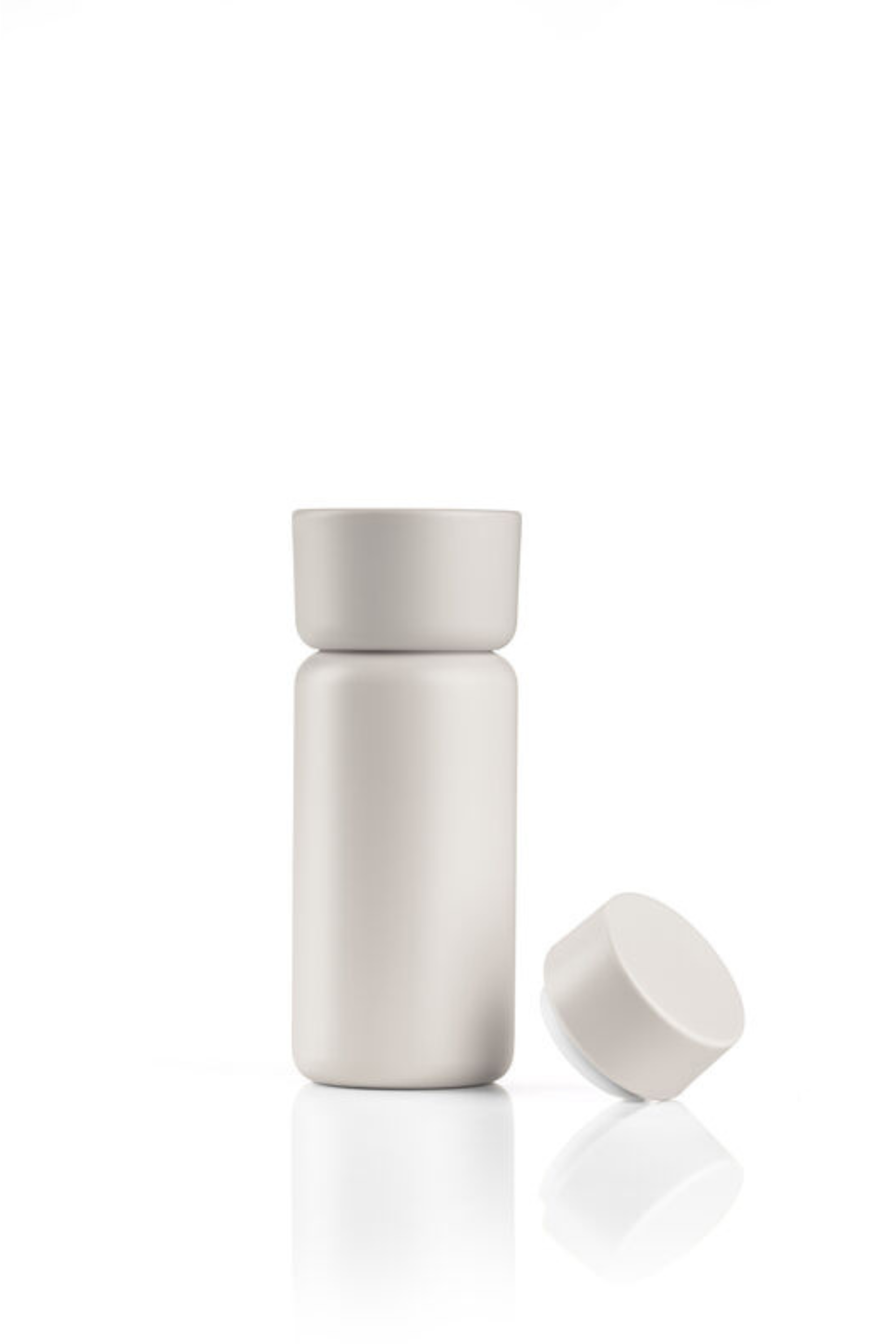 Singles Thermo mug with two lids cream