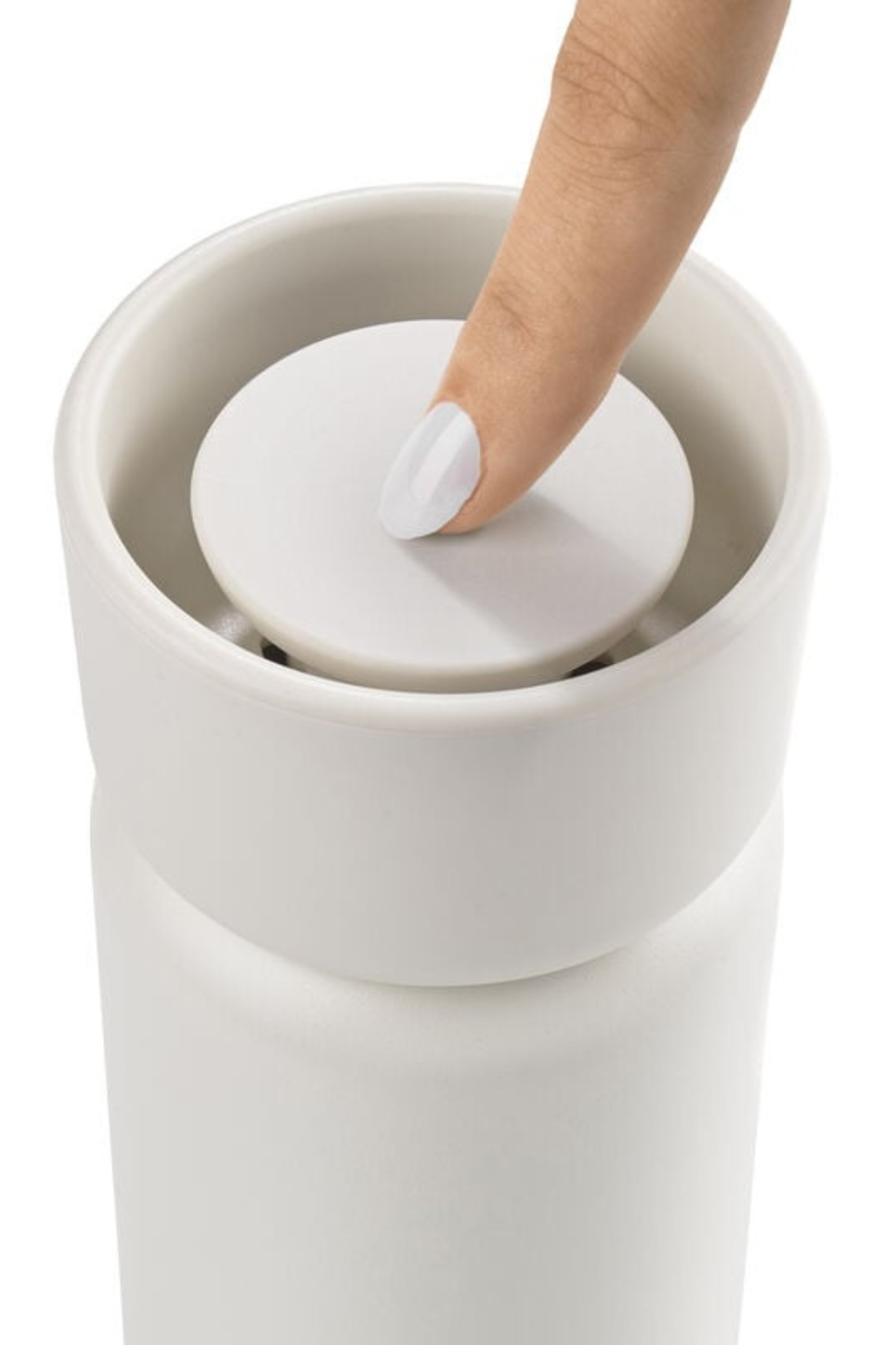 Singles Thermo mug with two lids cream