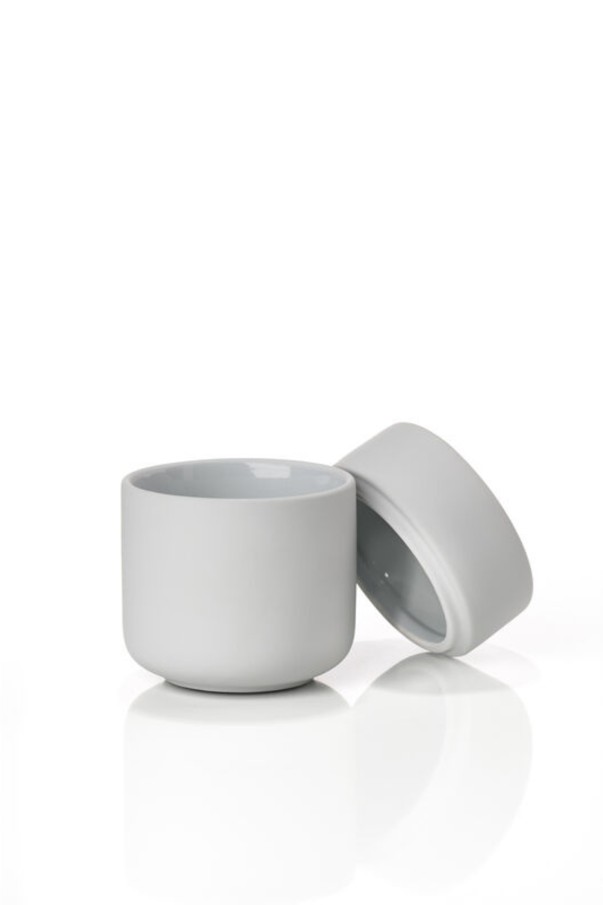 Ume jar with lid soft grey