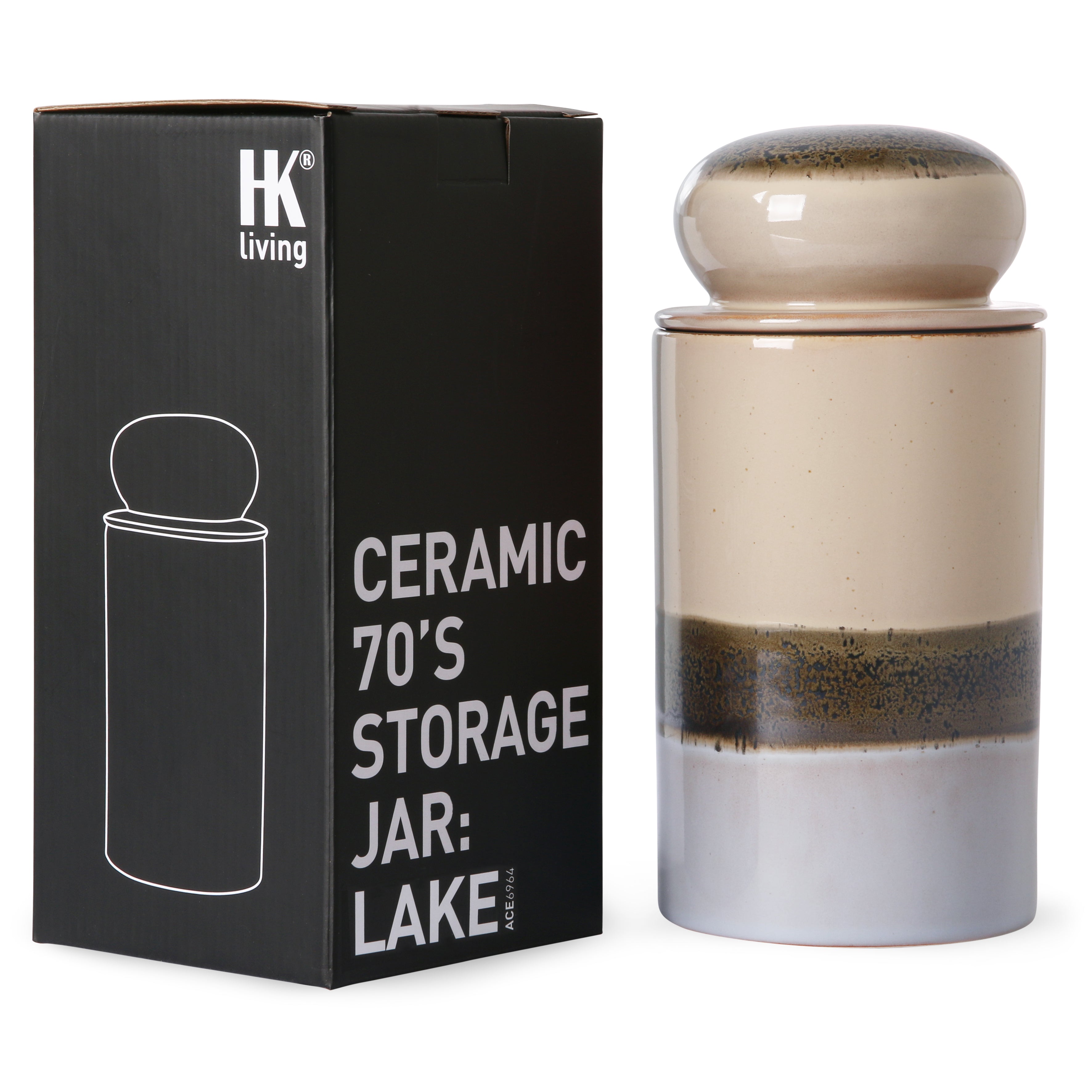 70s Ceramics jar Lake