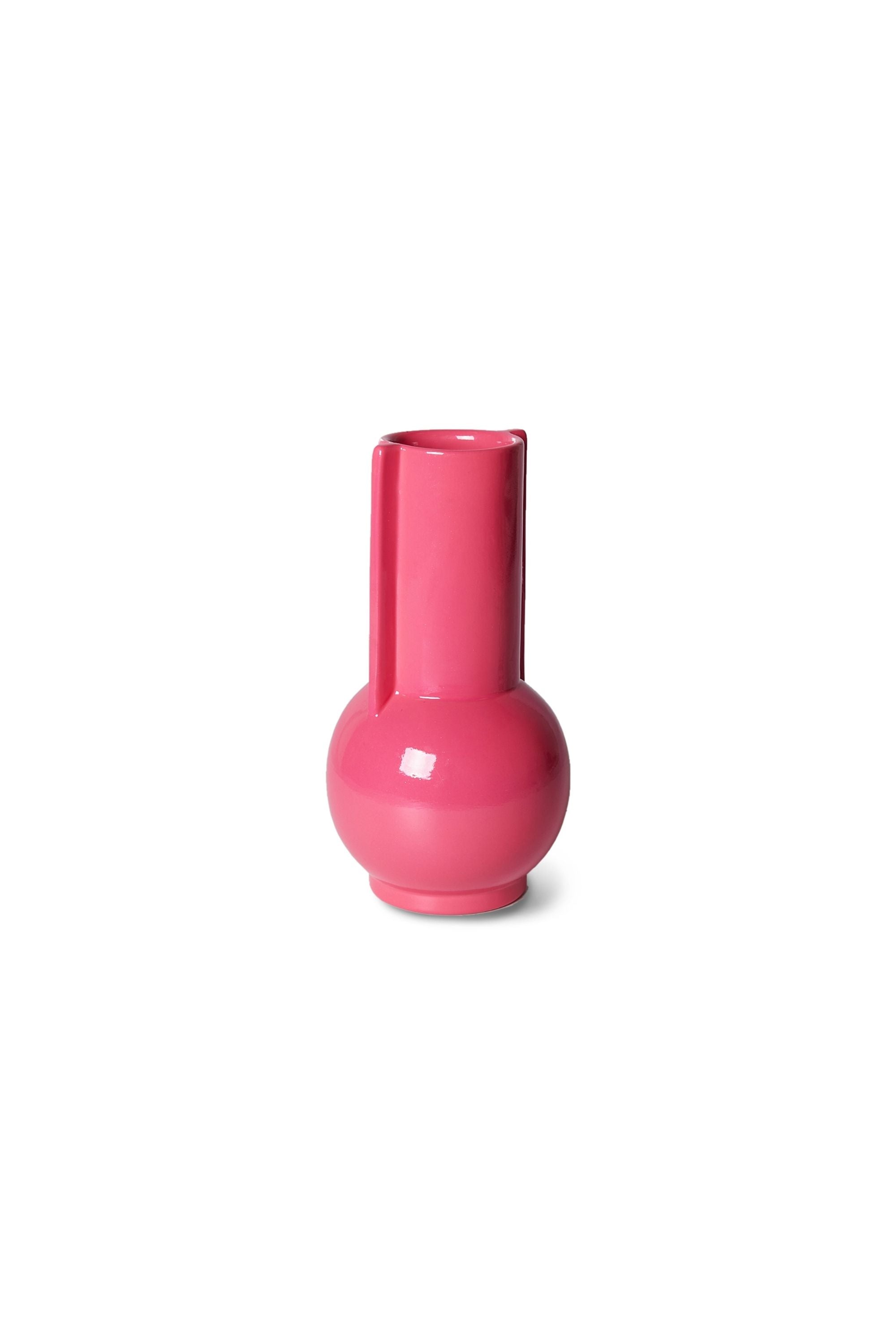 Ceramic vase hot pink