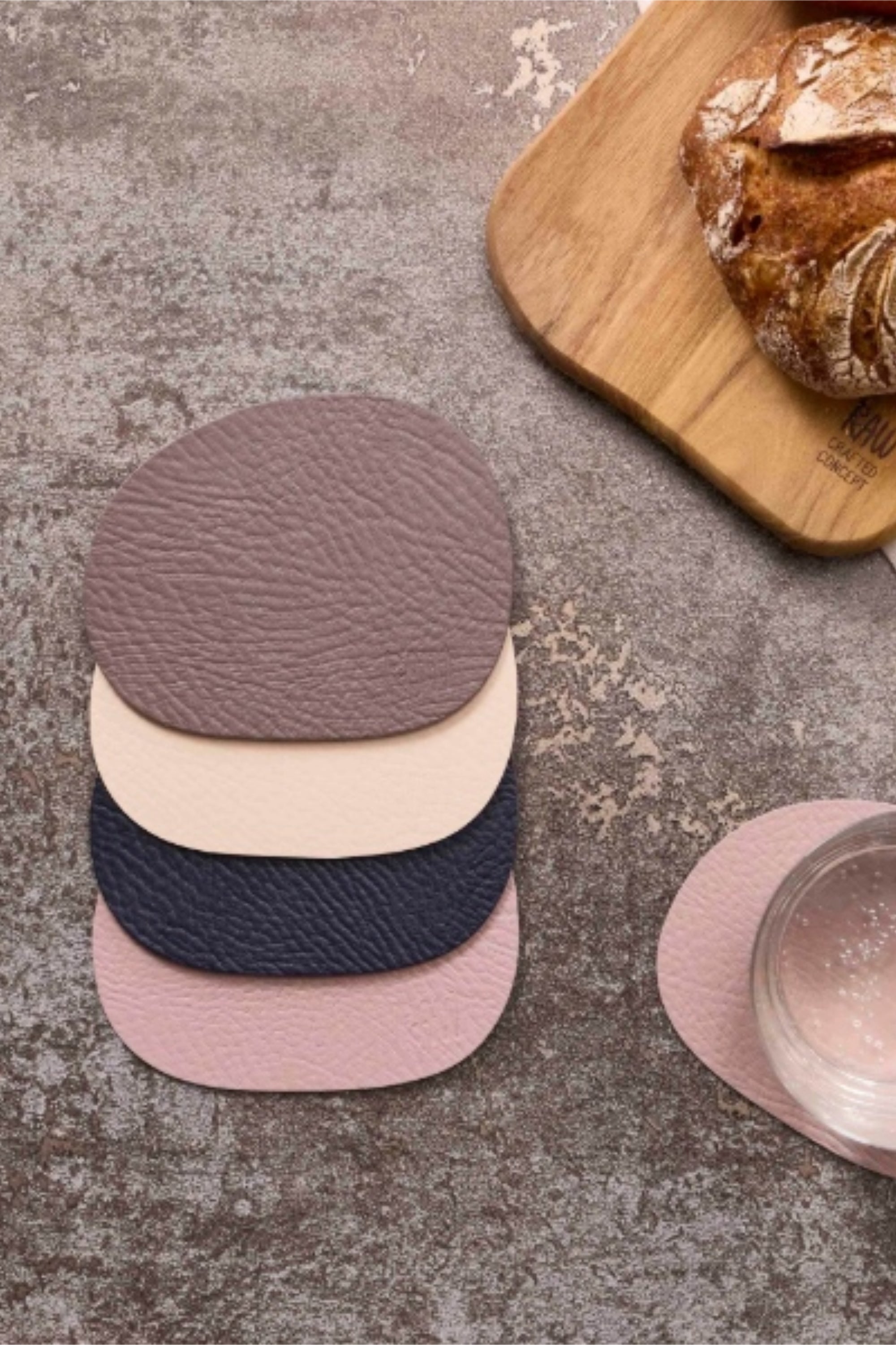 RAW Buffalo coaster warm nude