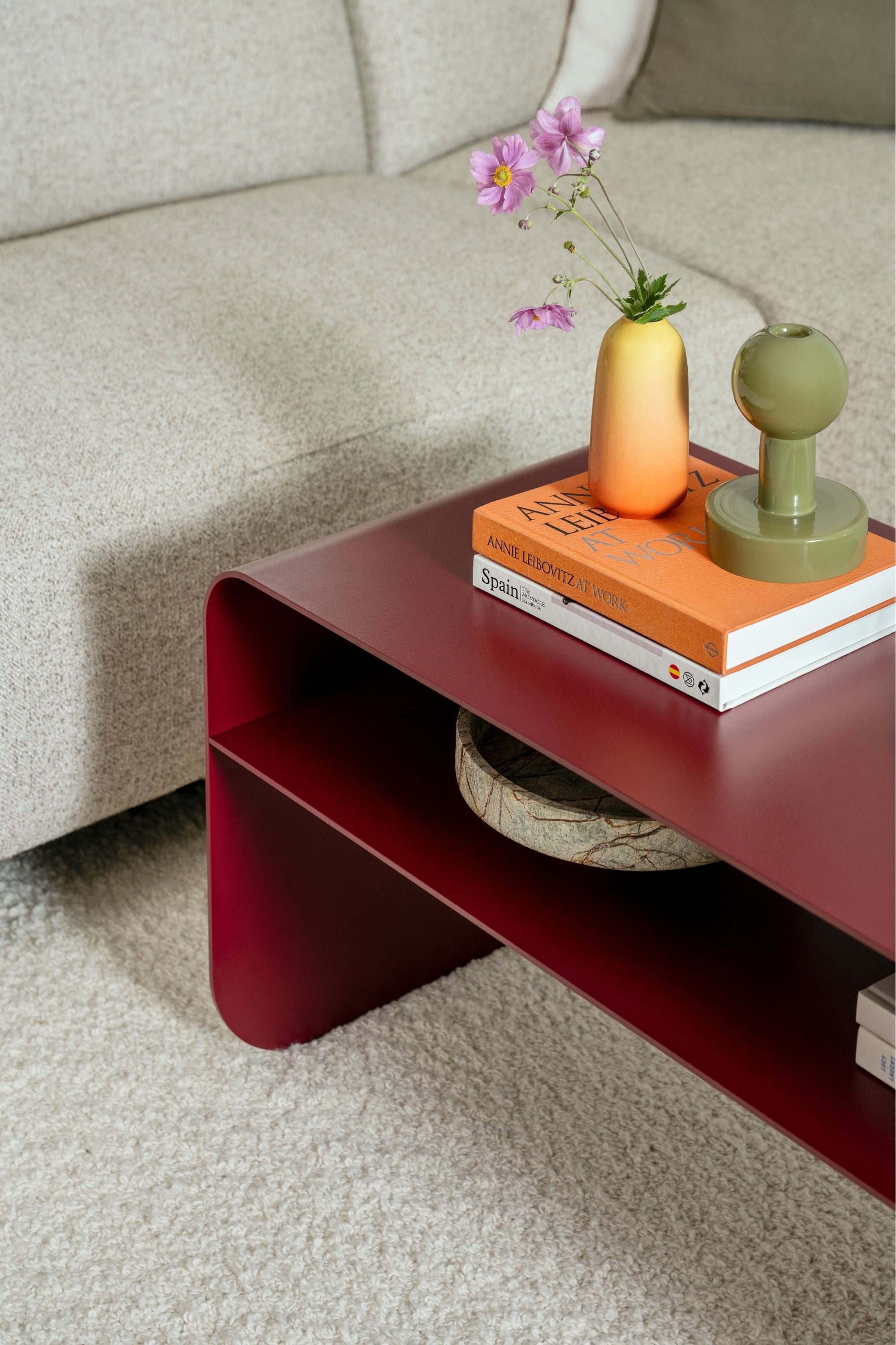 Arden royal coffee table with shelf