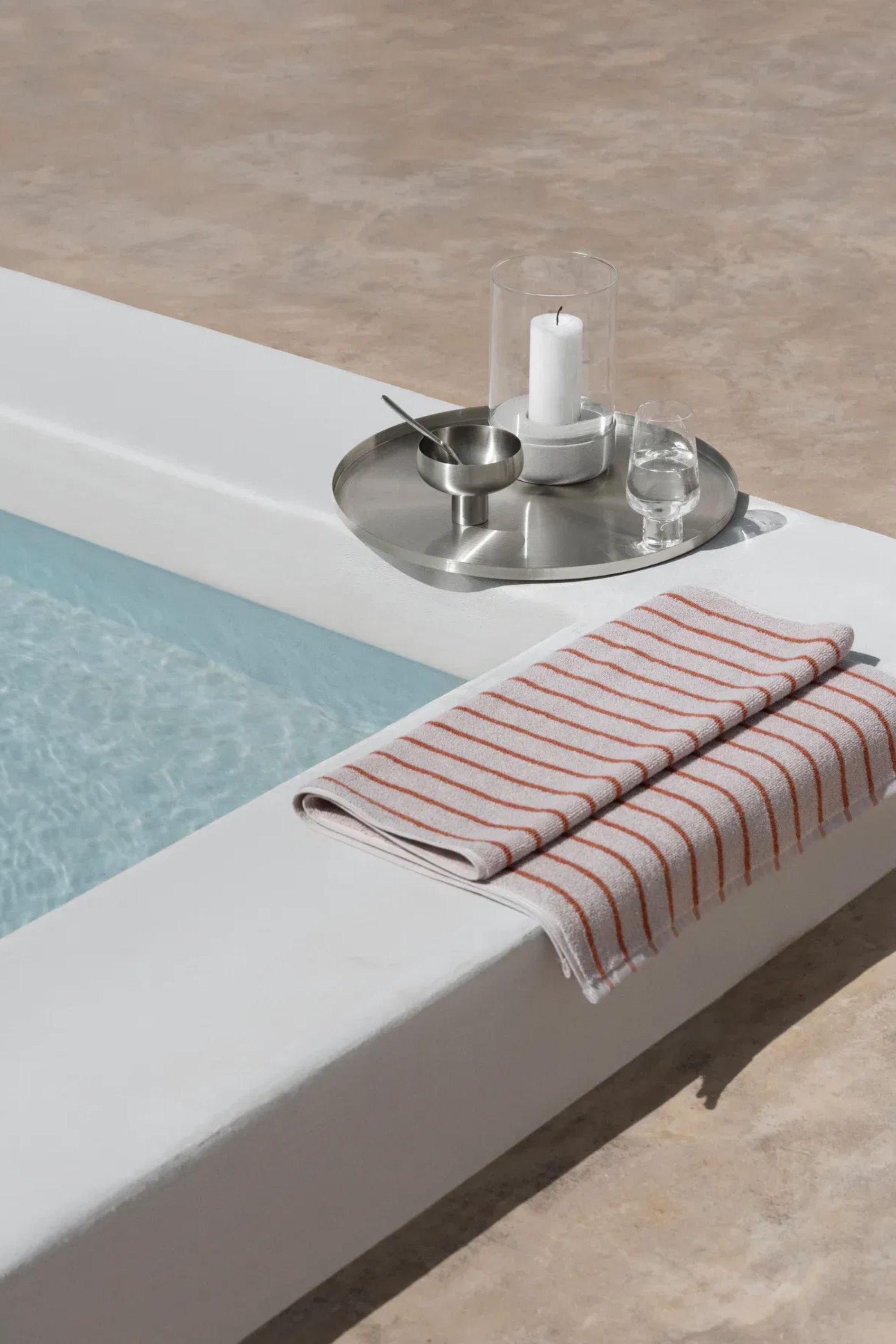 Arto kéztörlő holdfény/borostyánbarna